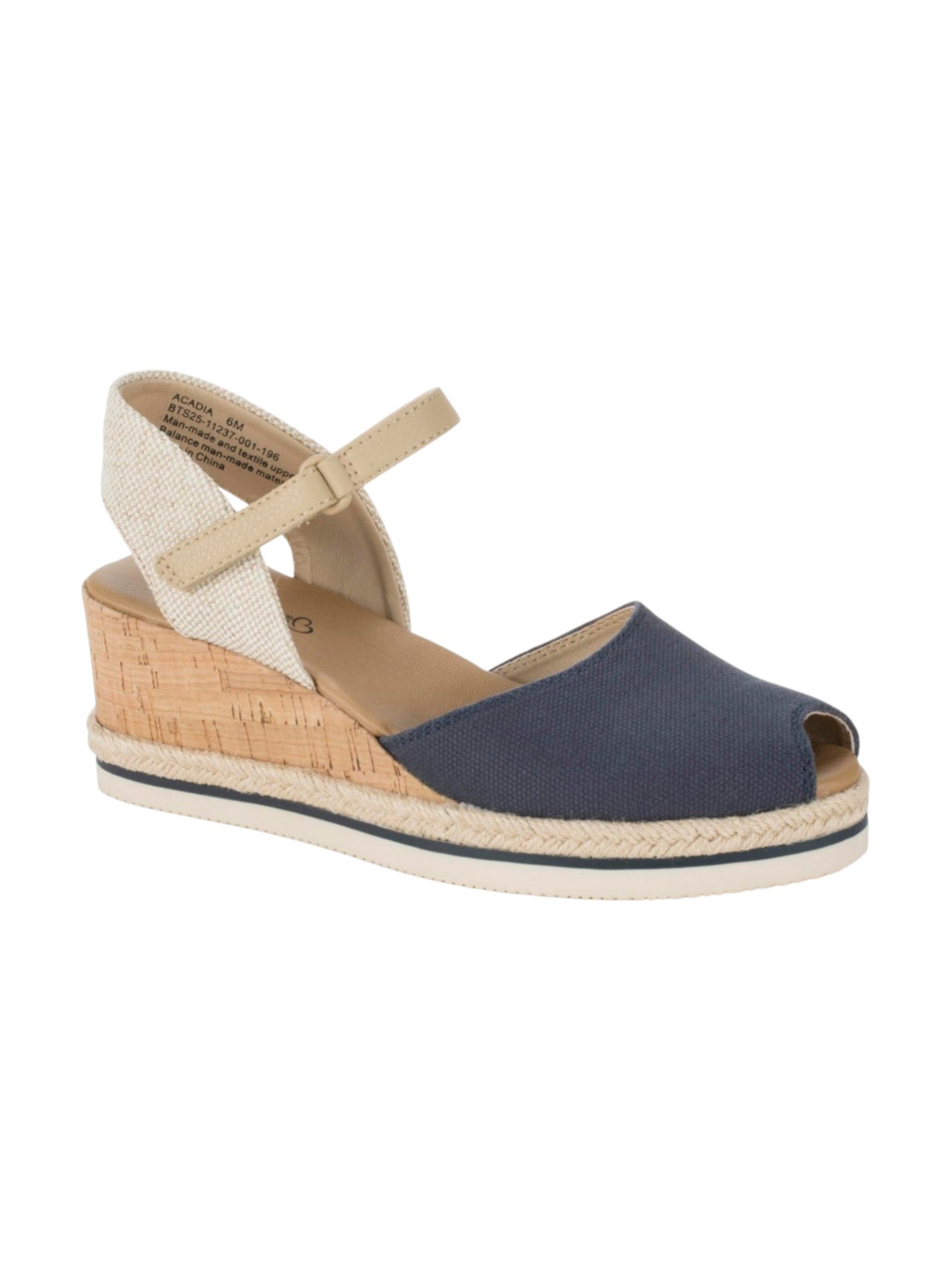 Women's Textured Sandals,Navy
