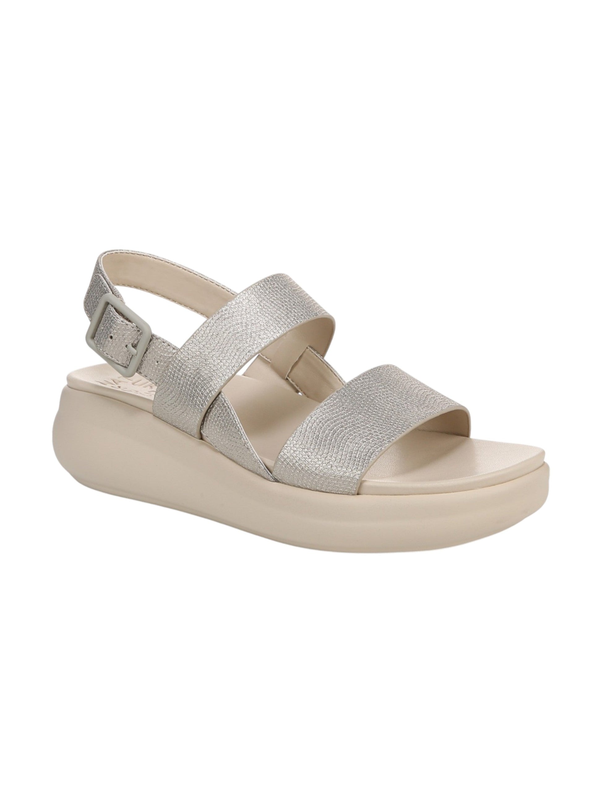 Women's Ribbed Sandals,Taupe/Beige