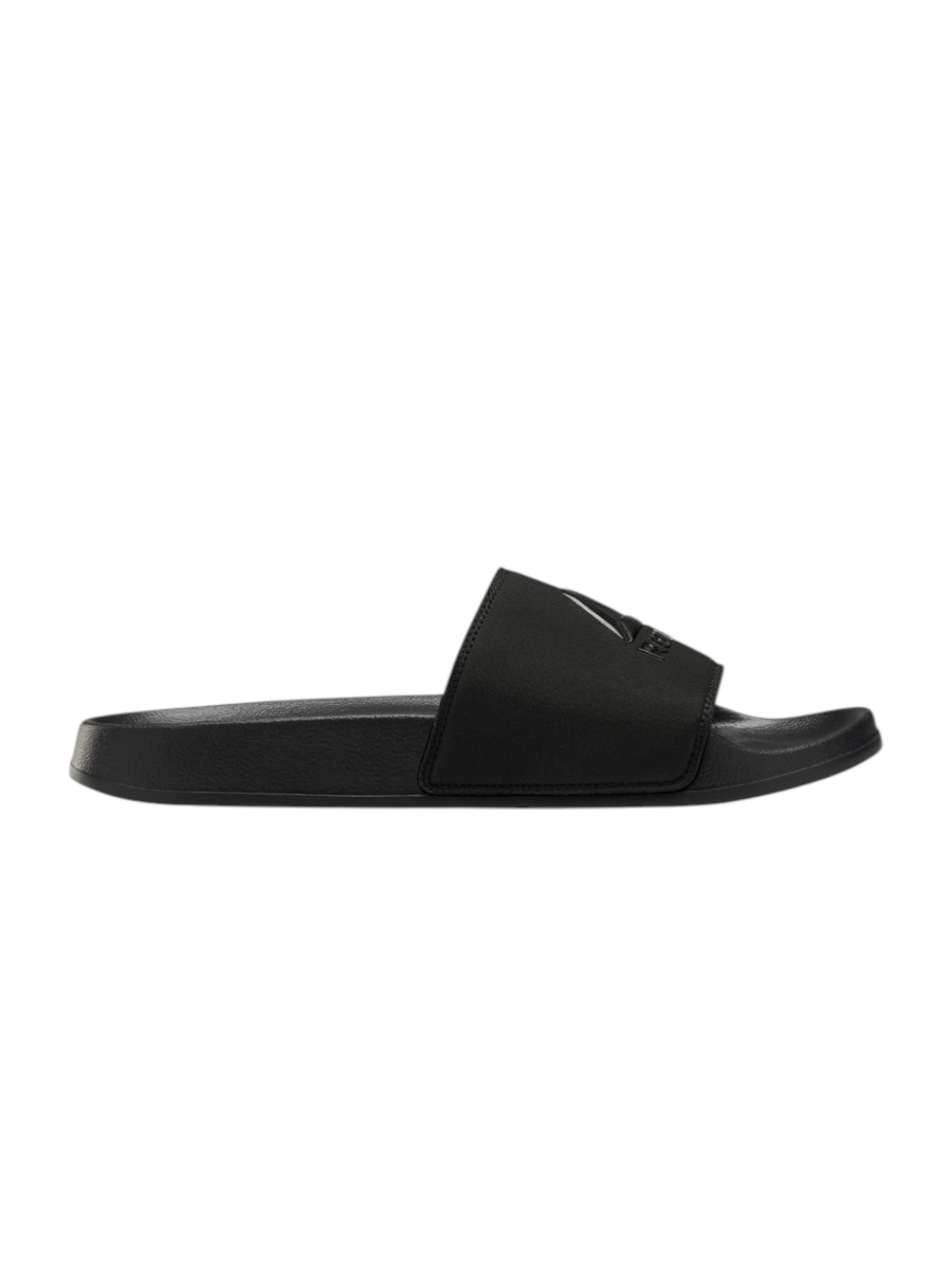 Men's Logo Printed Slippers,Black