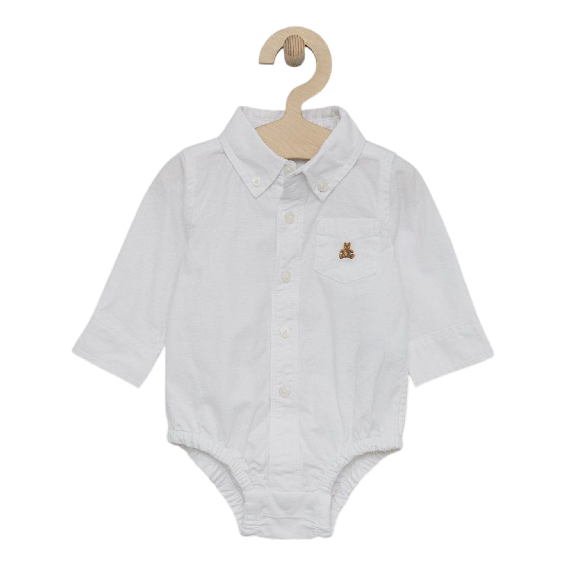 Kids Boy's Plain Body Suit,White