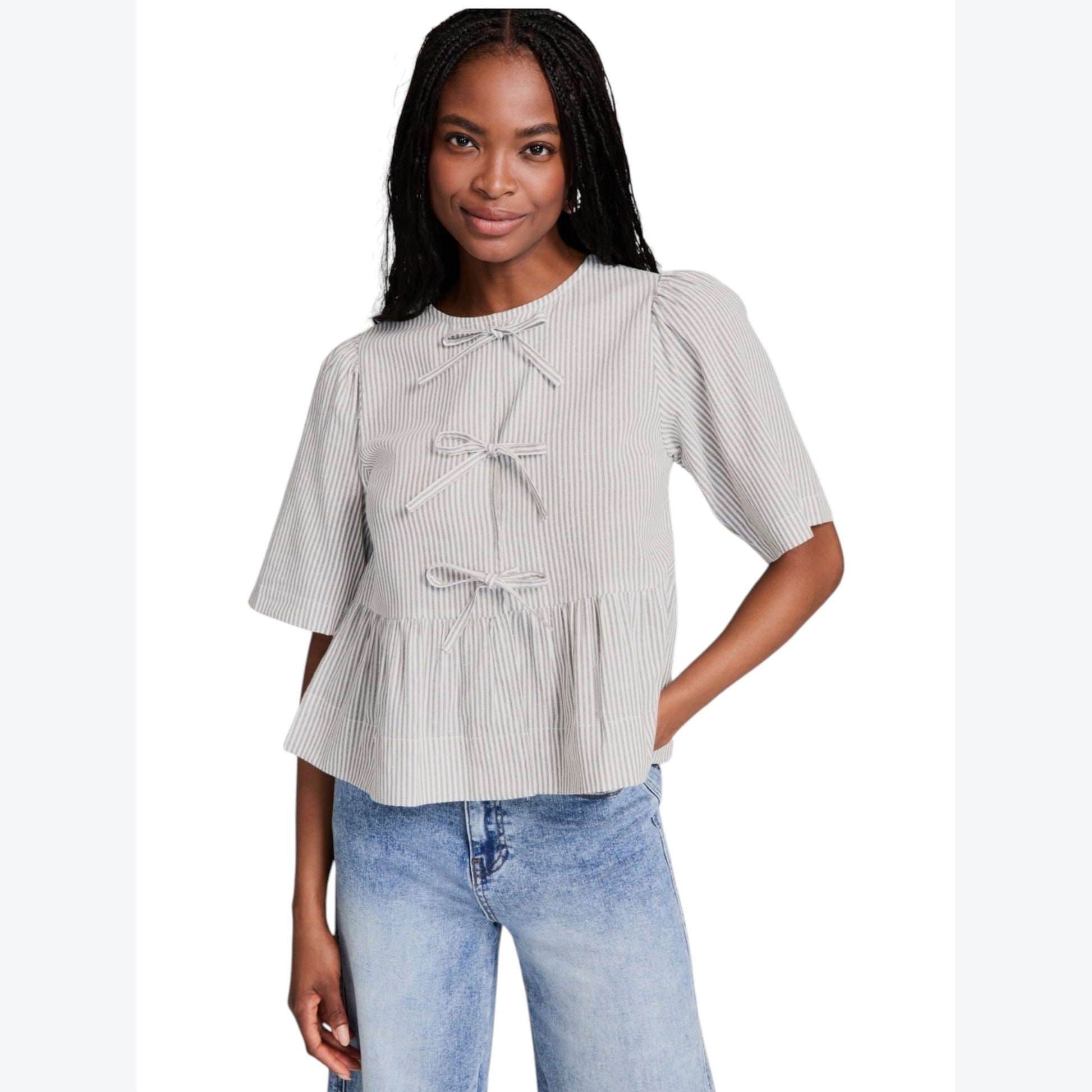Women's Striped Top,White