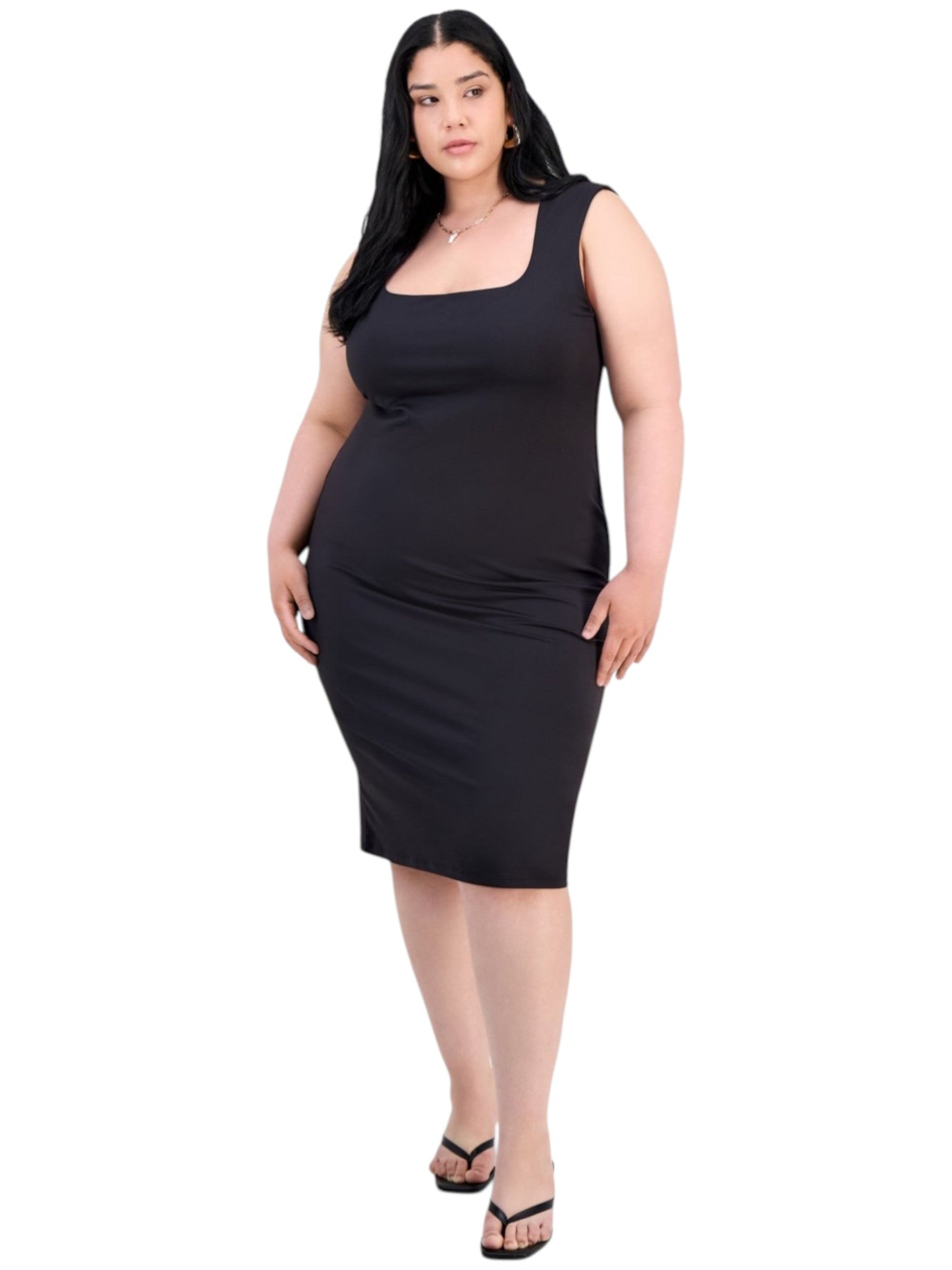Women's Plain Dress,Black