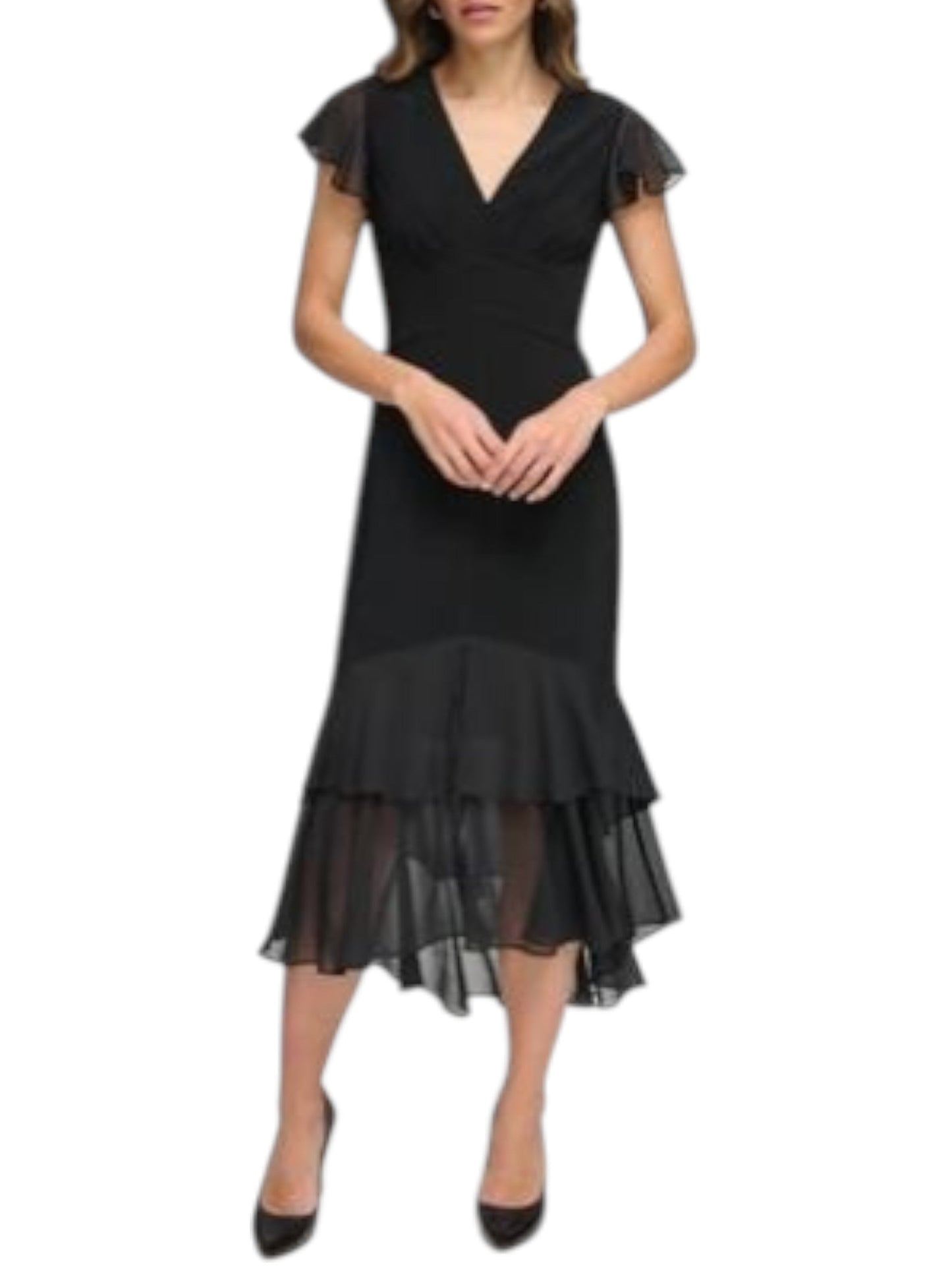 Women's Plain Dress,Black