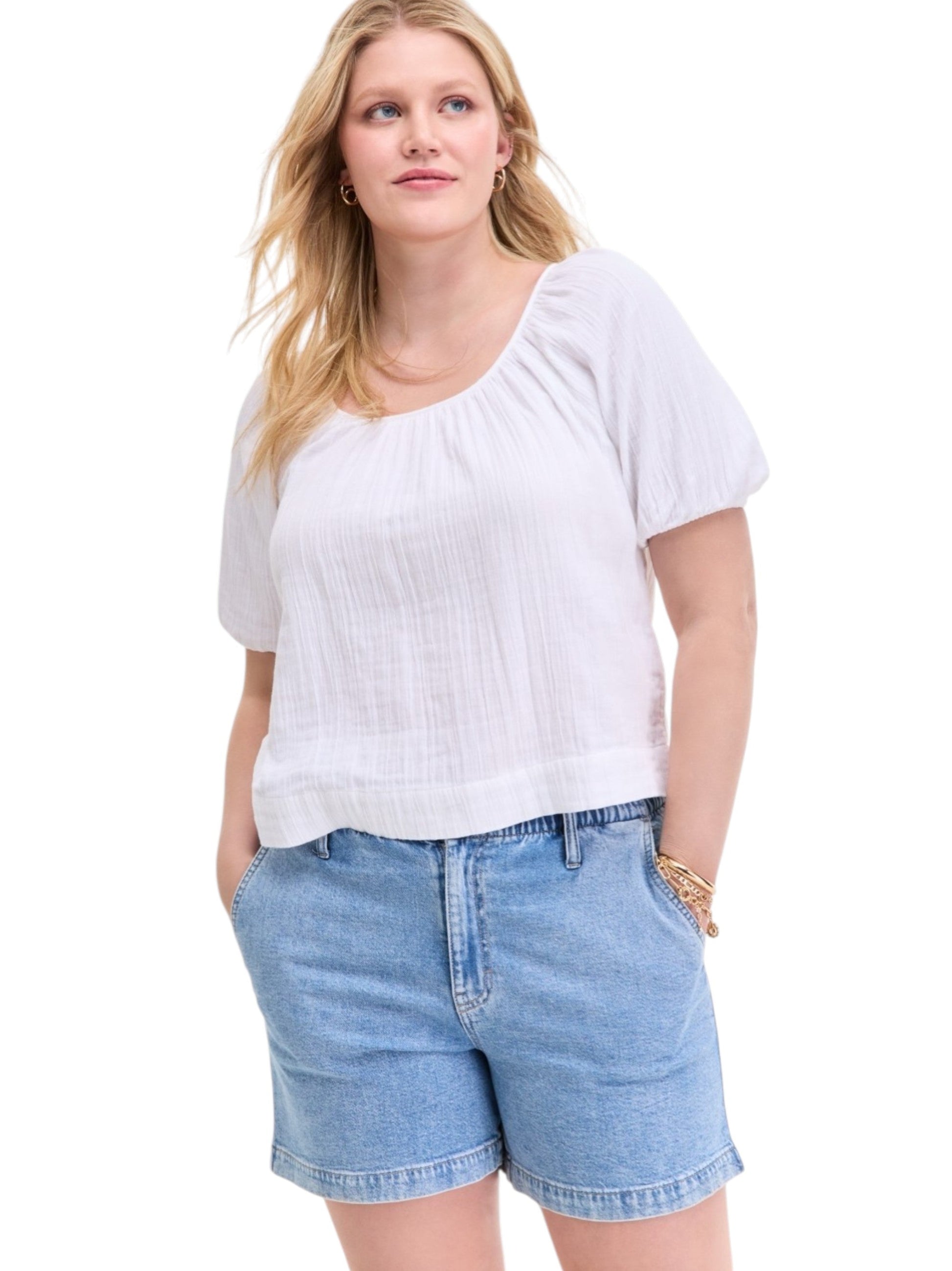 Women's Plain Top,White