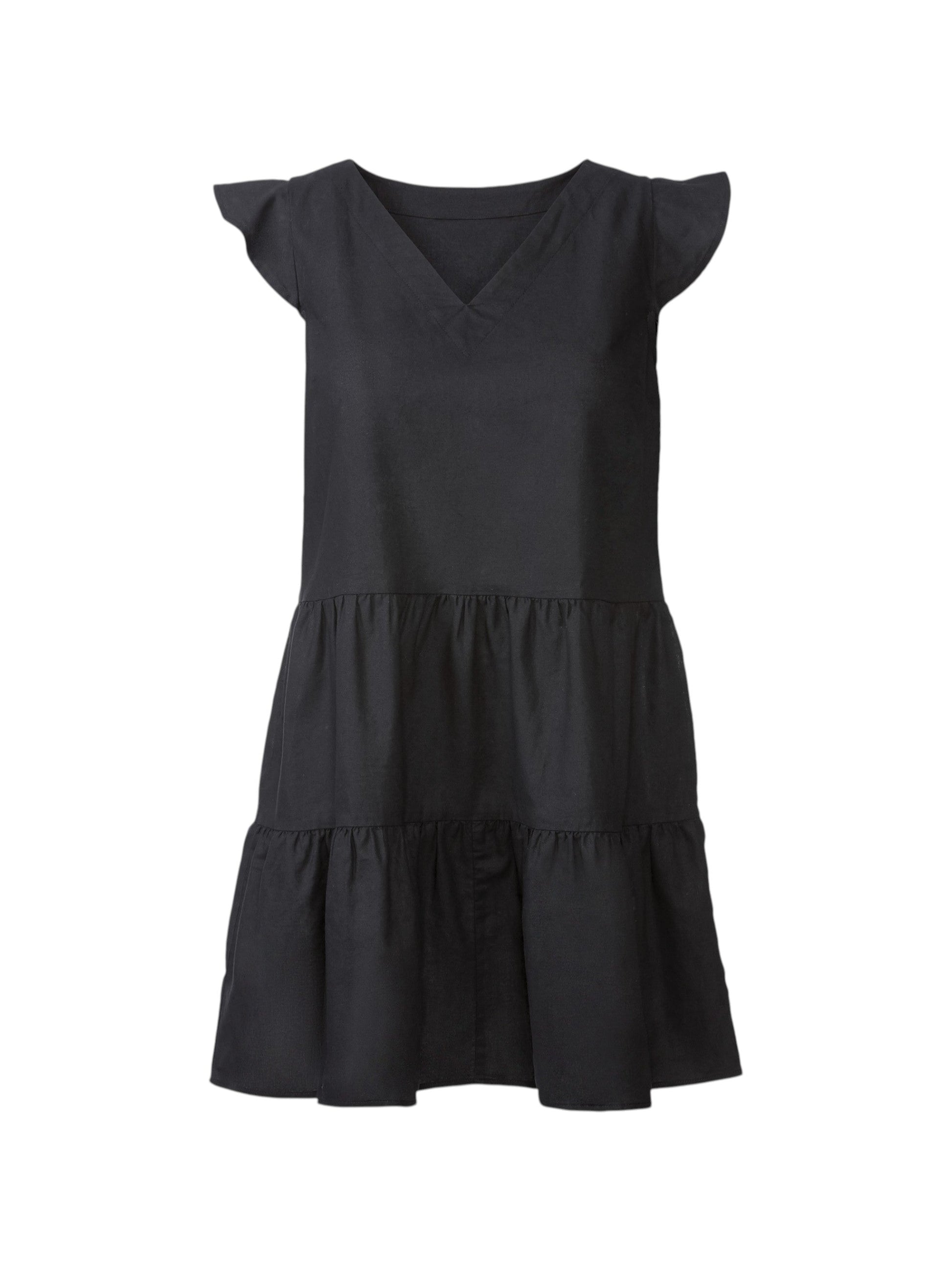 Women's Plain Dress,Black