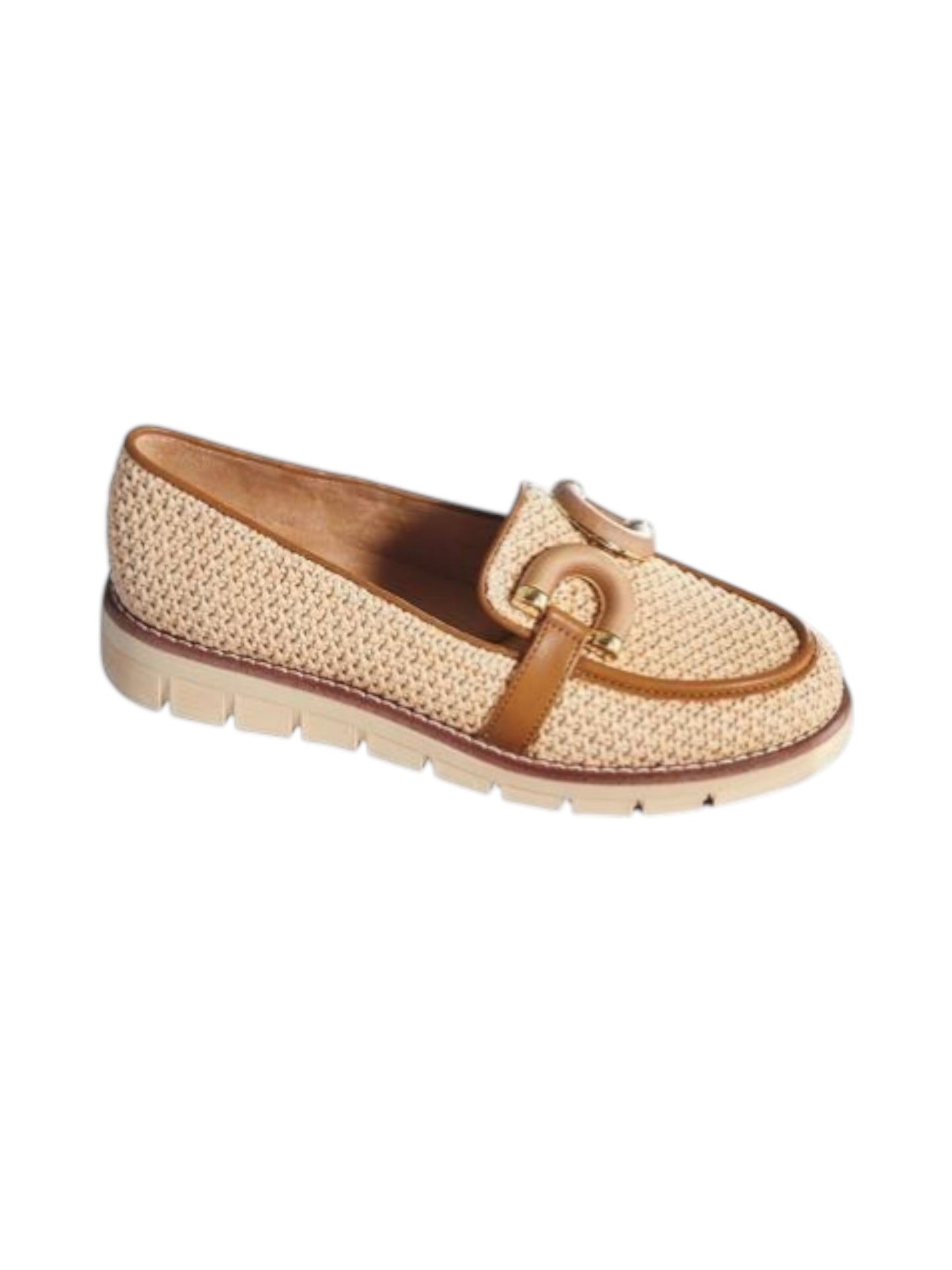 Women's Textured Bellorinas,Beige