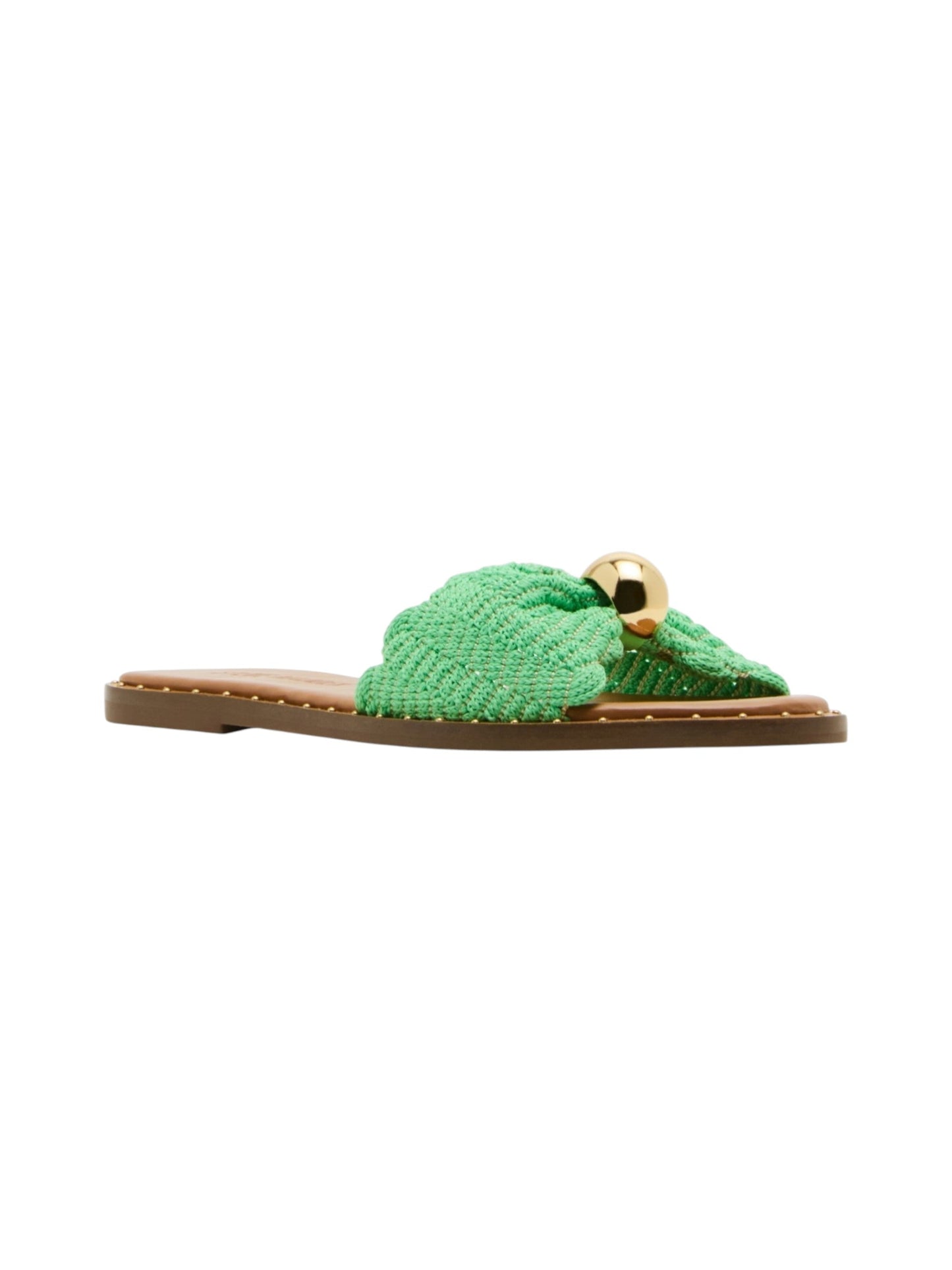 Women's Knitted Slippers,Green