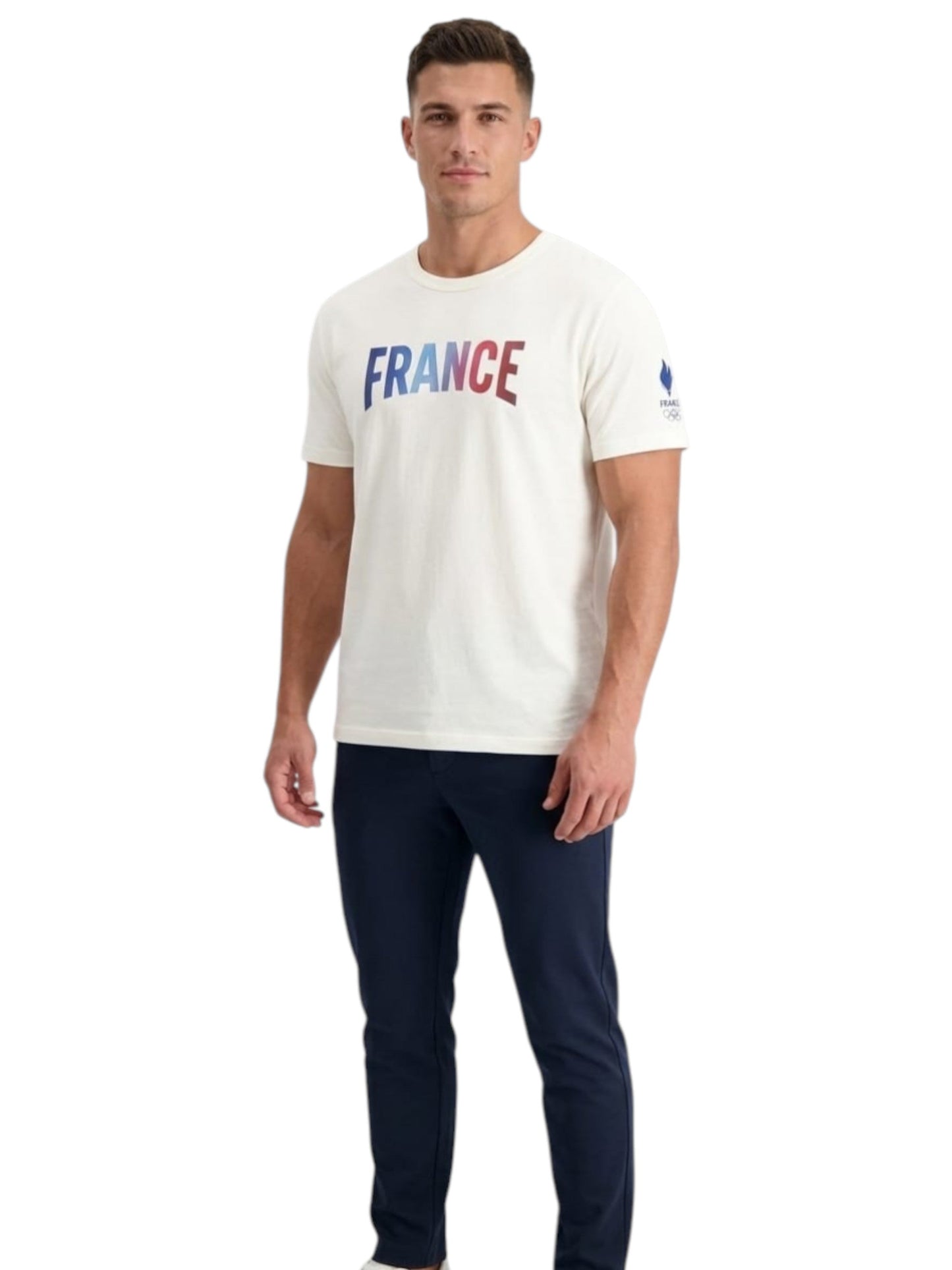 Men's Printed Casual Shirt,White