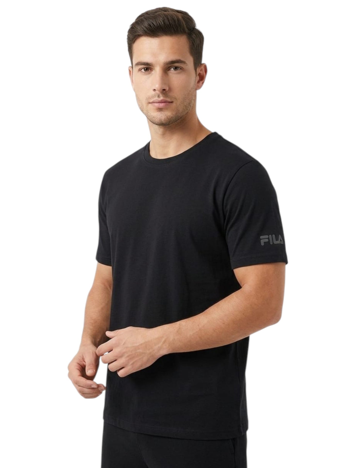 Men's Plain Sport Top,Black