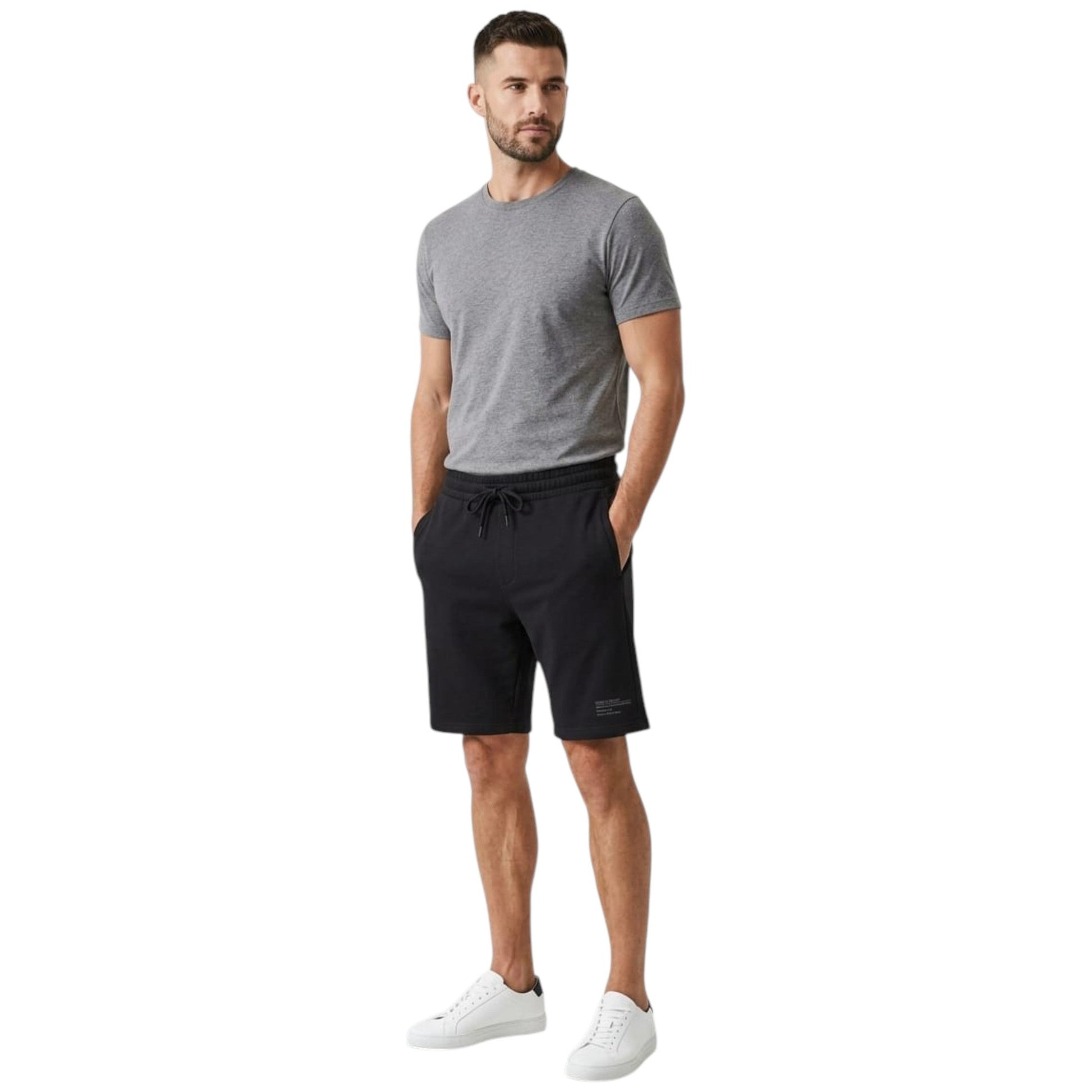 Men's Printed Short,Black