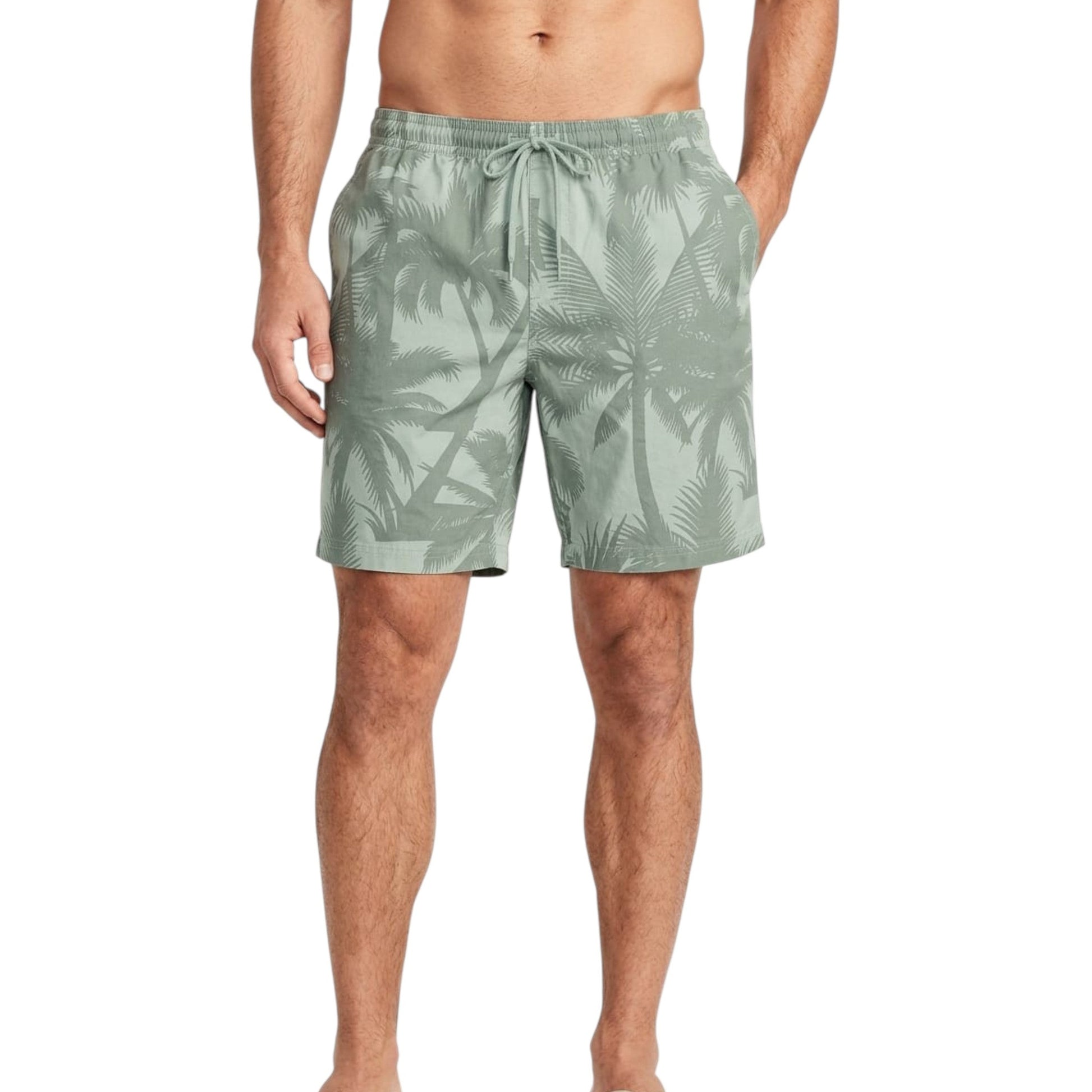 Men's Printed Short,Light Olive