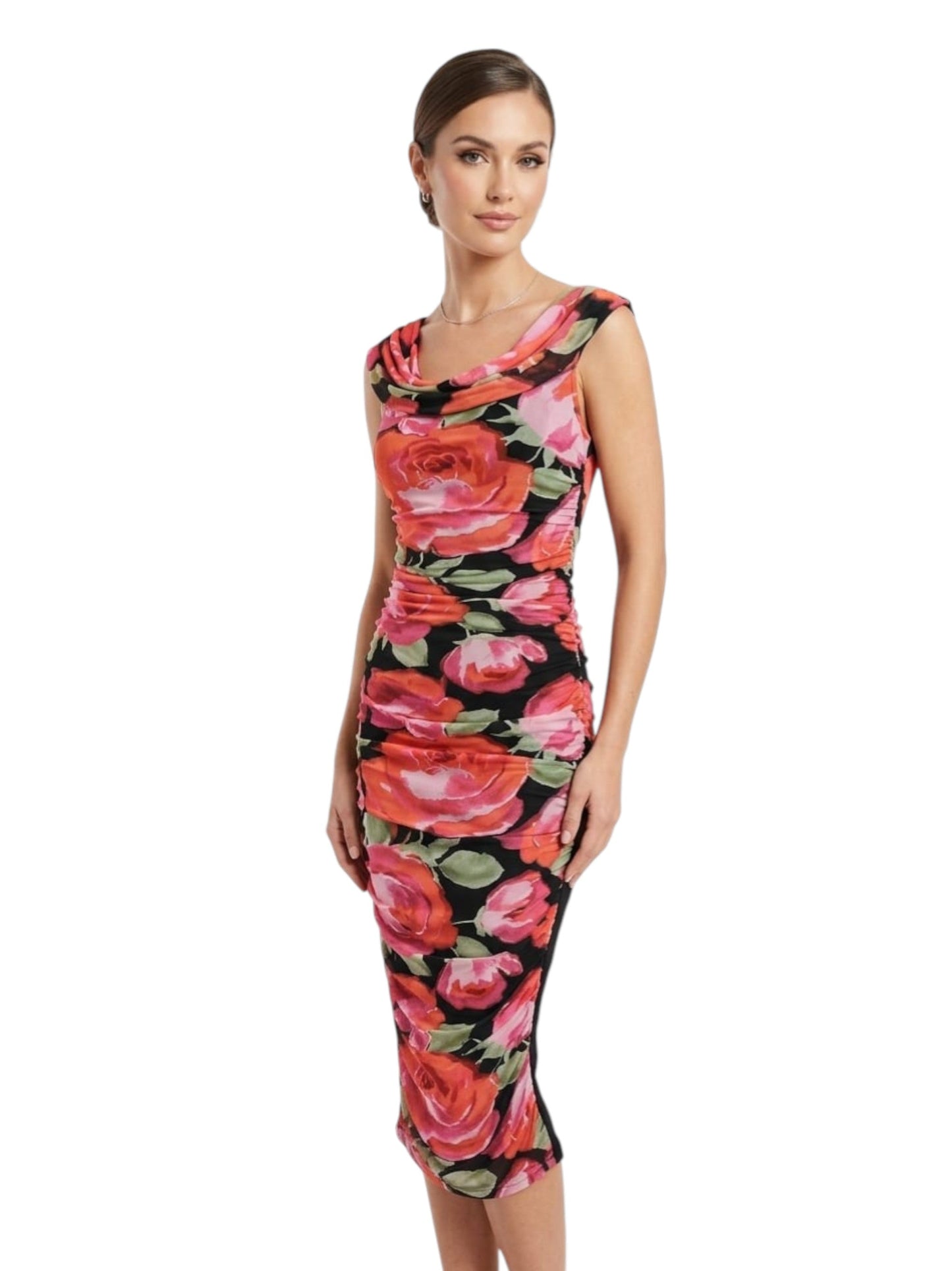 Women's Floal Printed Dress,Multi
