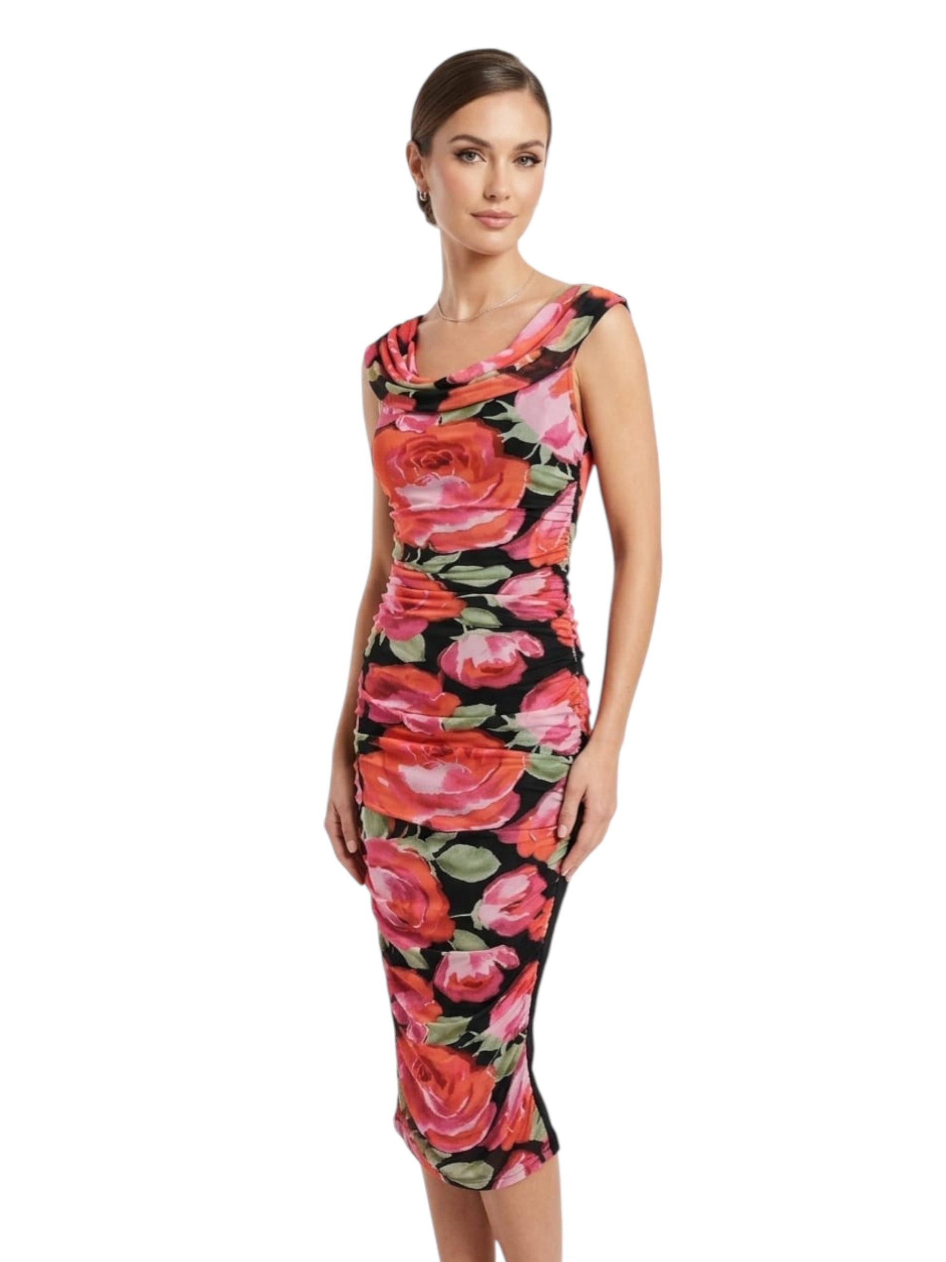 Women's Floal Printed Dress,Multi