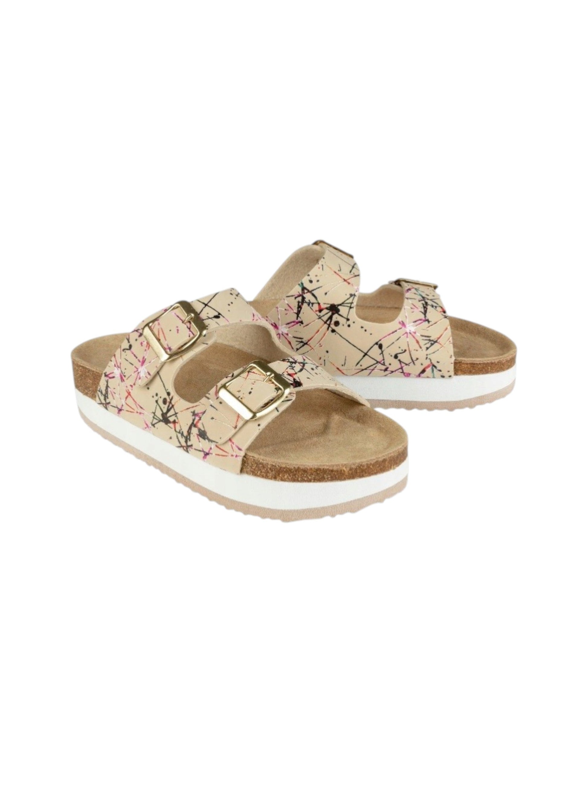 Women's Printed Shoes,Beige
