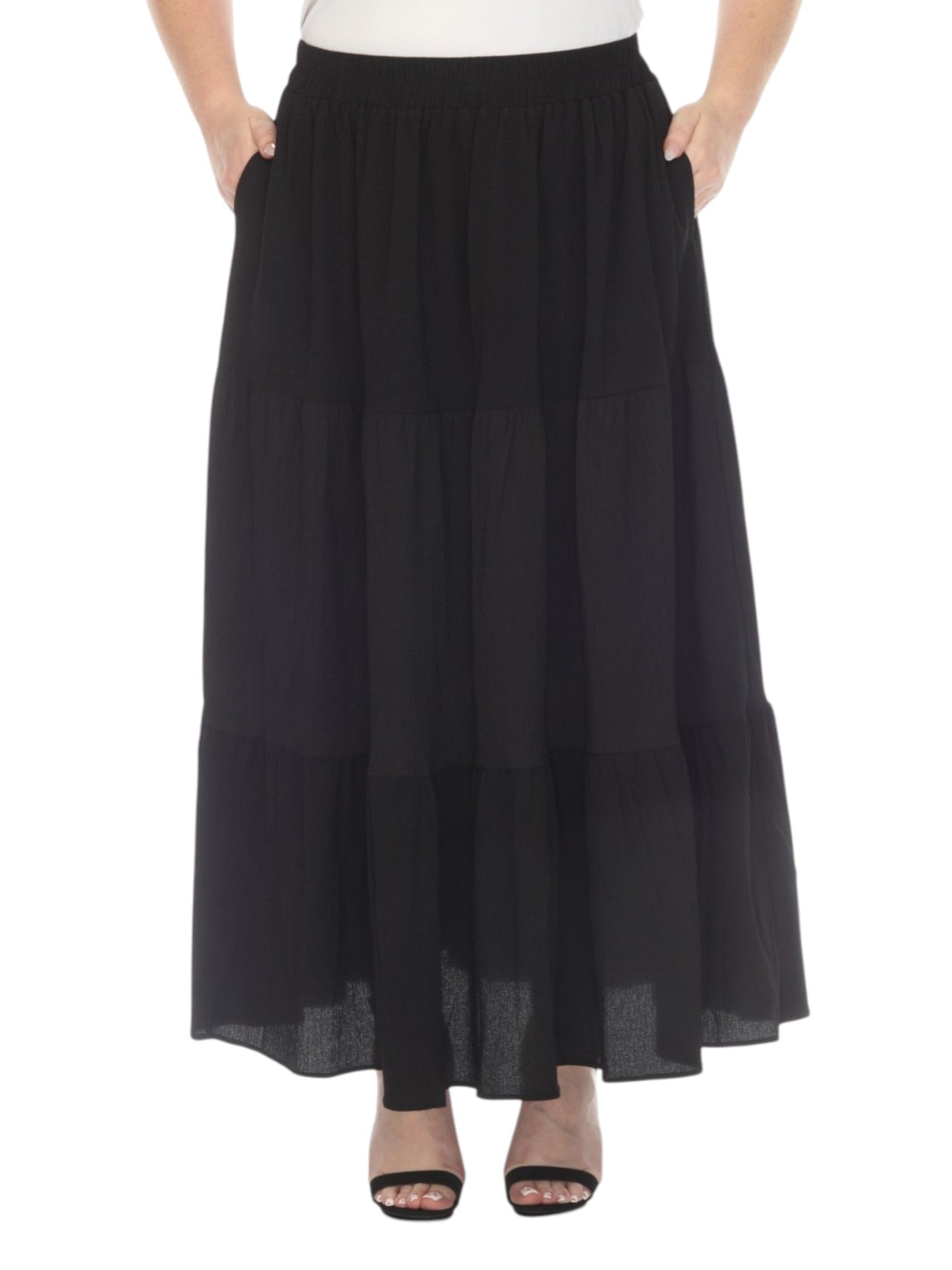 Women's Plain Skirt,Black