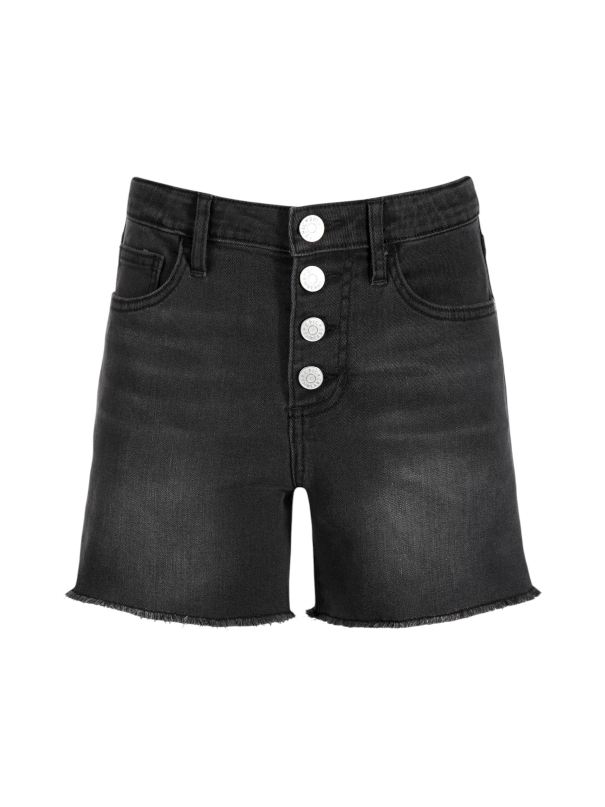 Kids Girl's Plain Short,Black