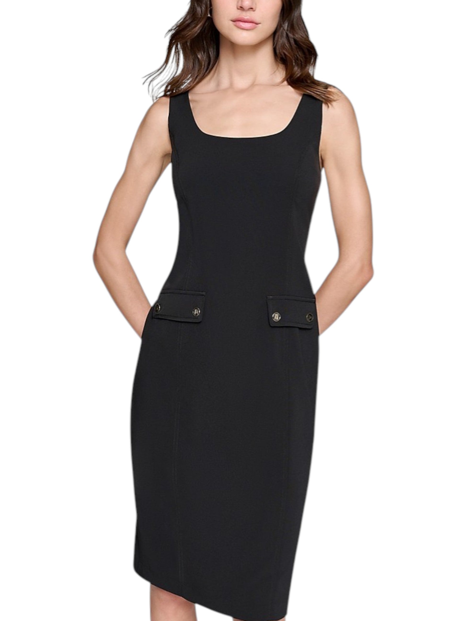 Women's Plain Dress,Black