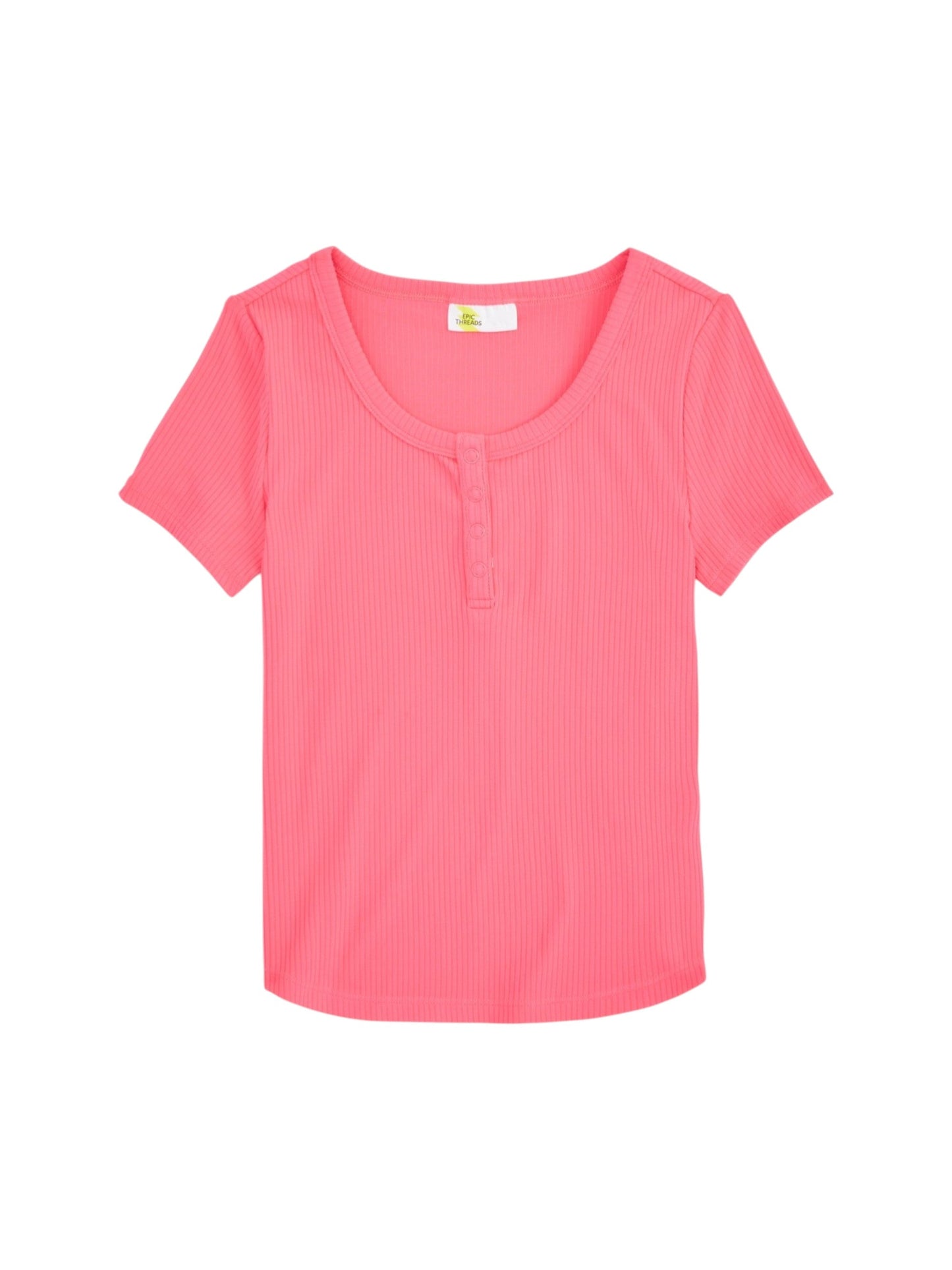 Kids Girl's Rubbed Top,Pink