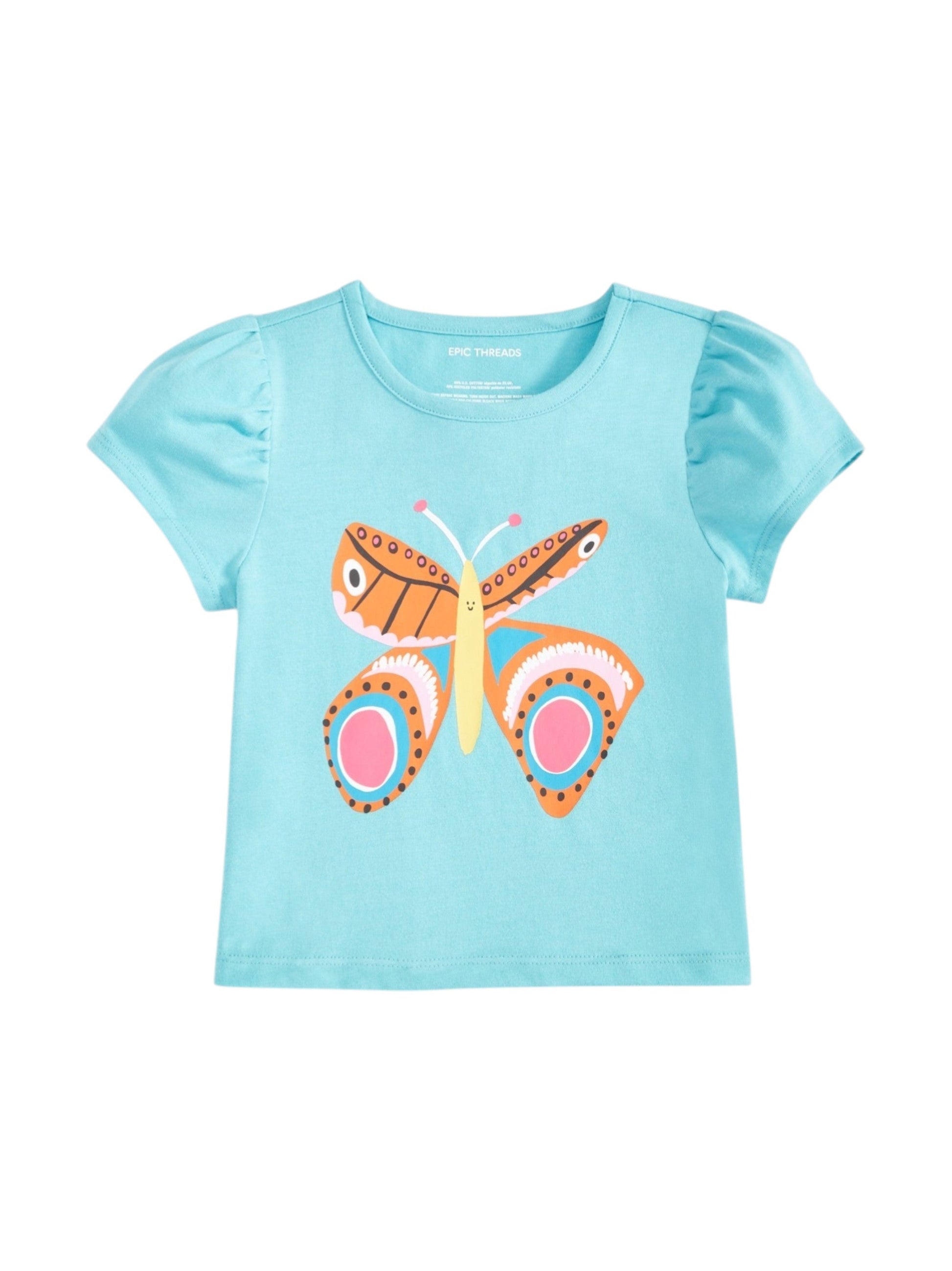 Kids Girl's Printed Top,Blue