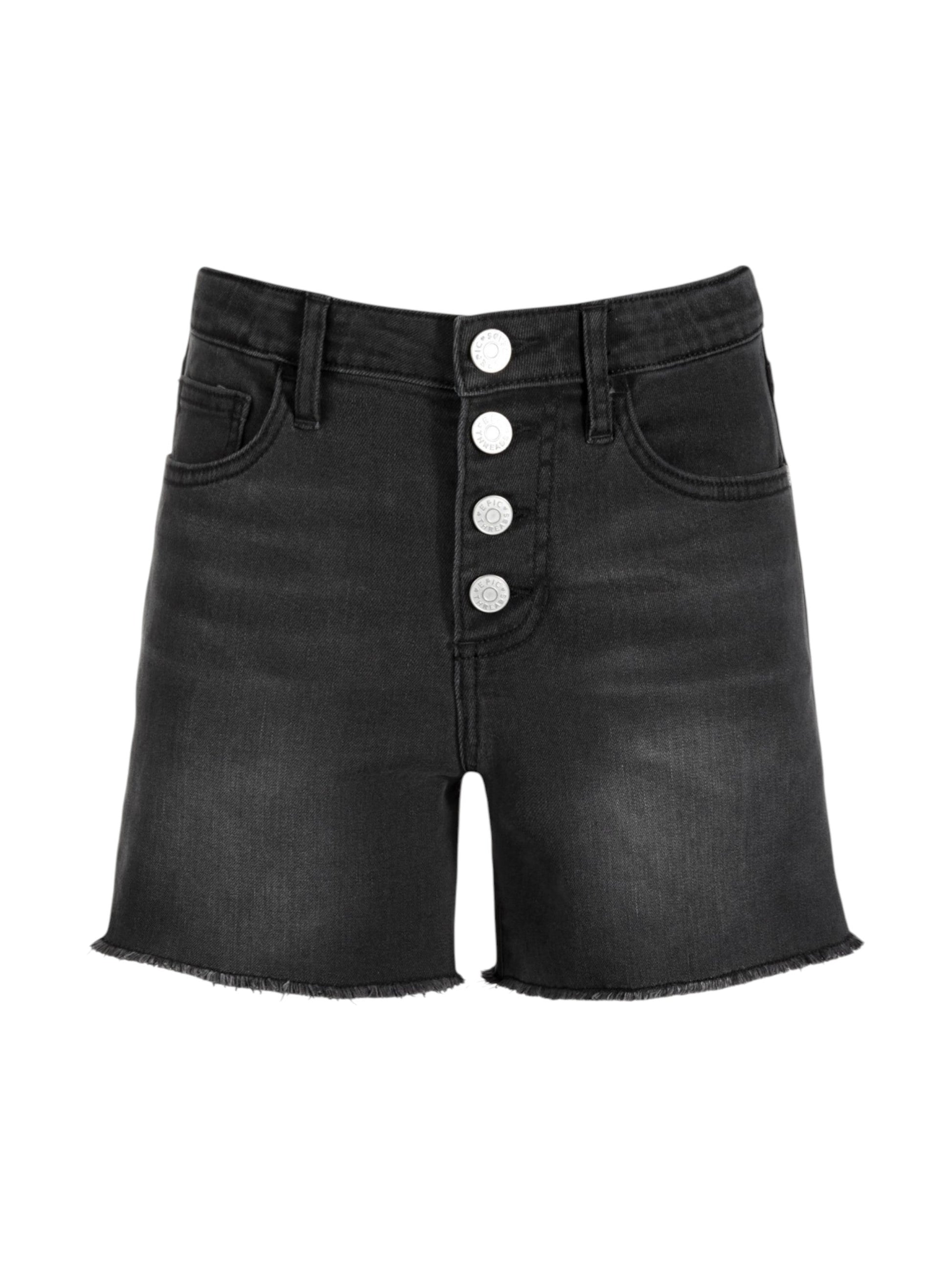 Kids Girl's Plain Short,Black