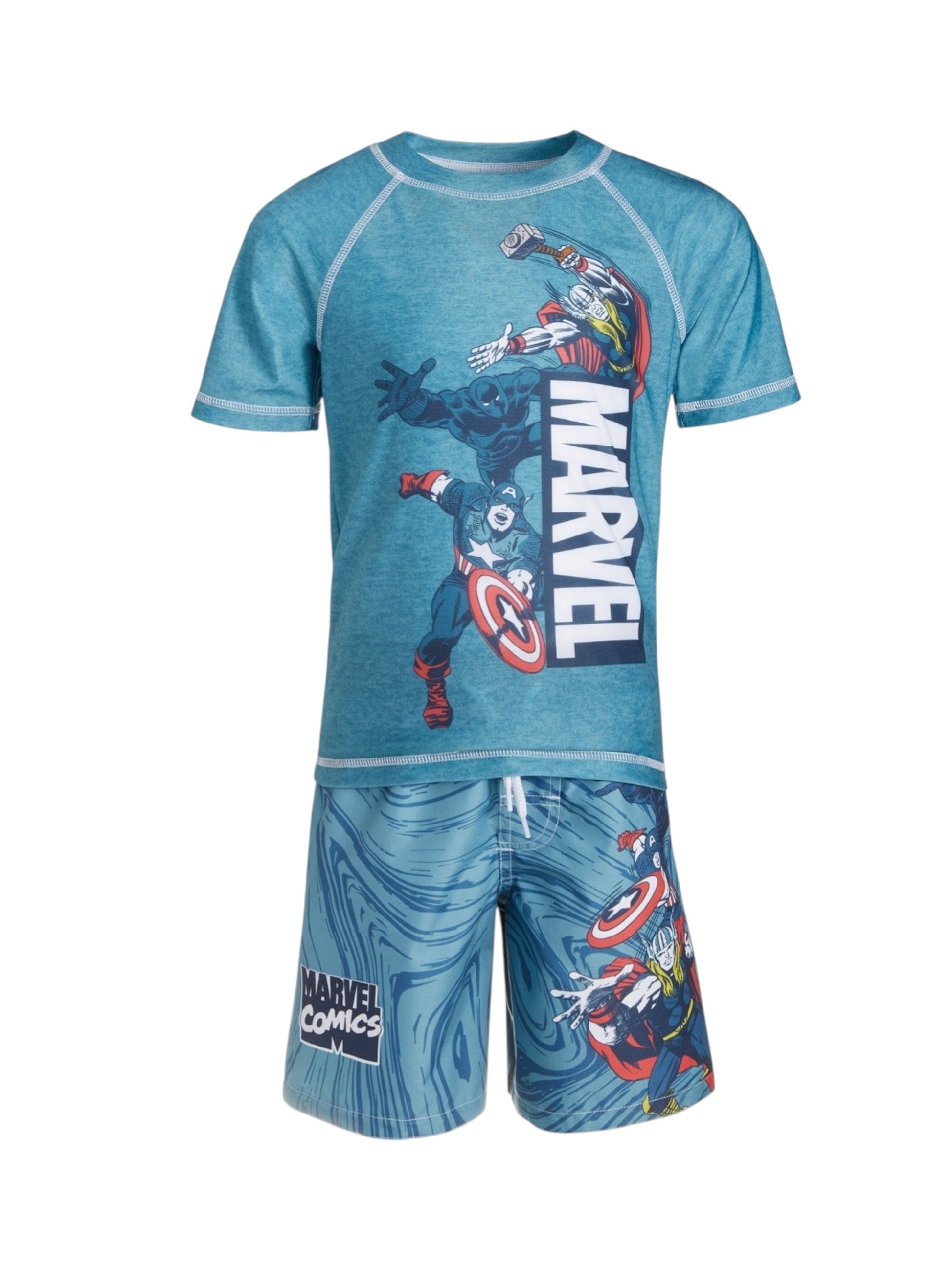 Kids Boy's Printed Set,Turquoise