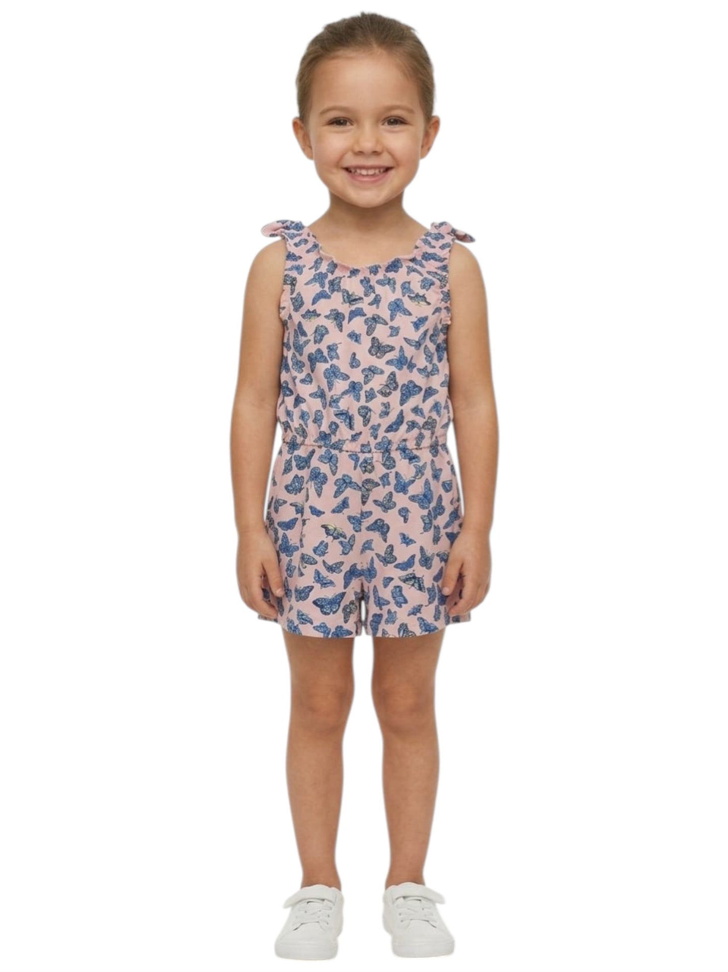 Kids Girl's Printed Jumpsuit,Rose