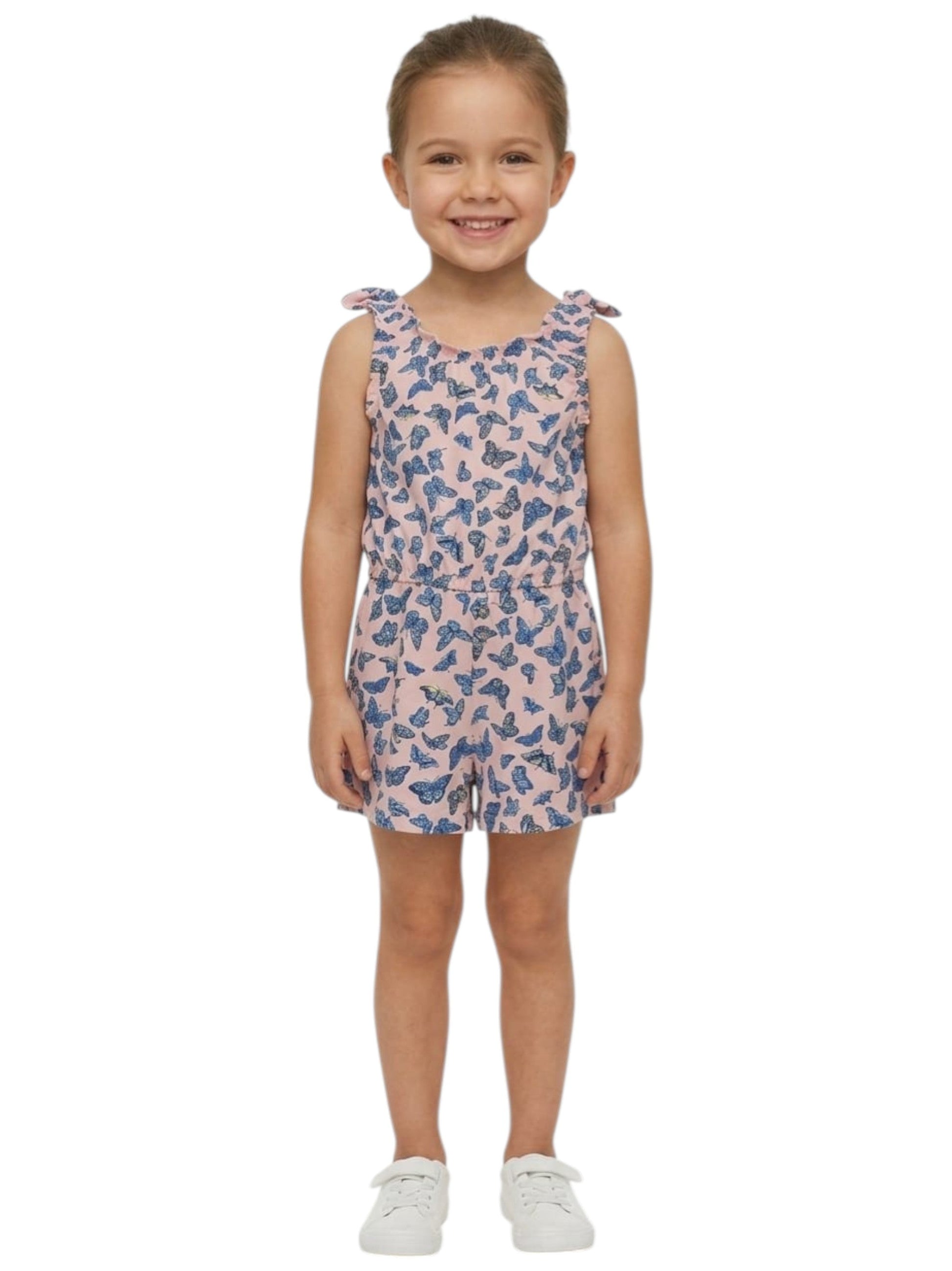 Kids Girl's Printed Jumpsuit,Rose