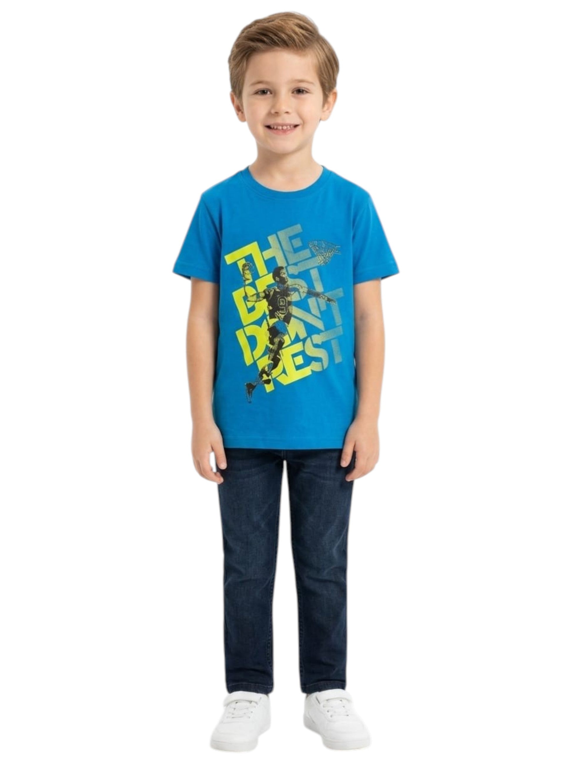 Kids Boy's Printed Top,Blue