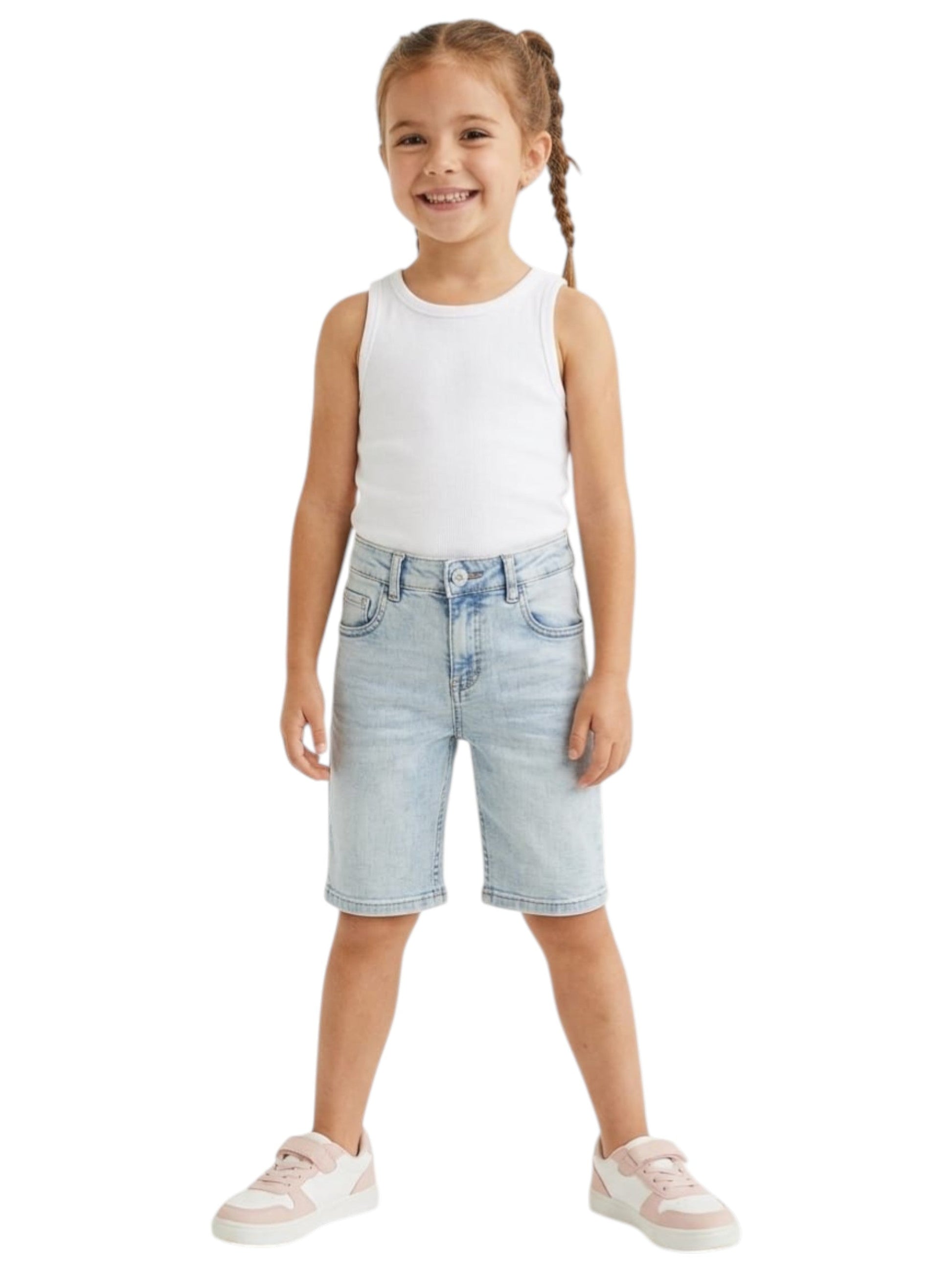 Kids Girl's Plain Short,Blue