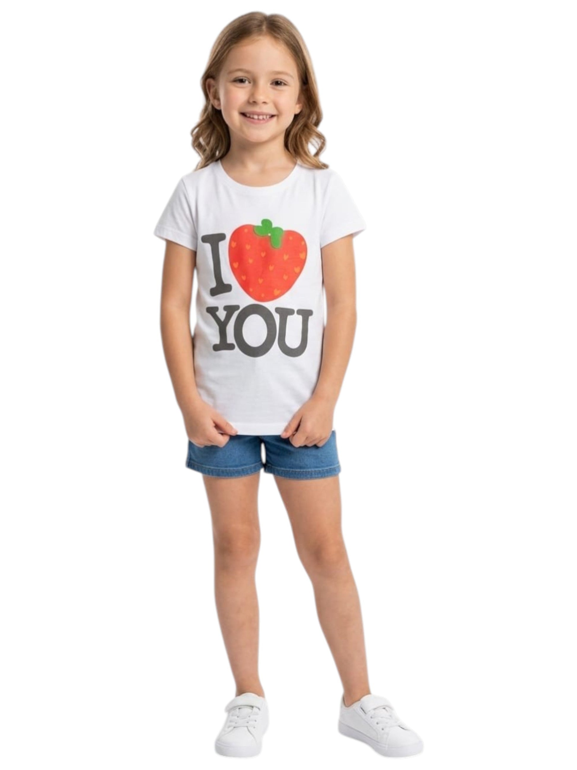 Kids Girl's Printed Top,White