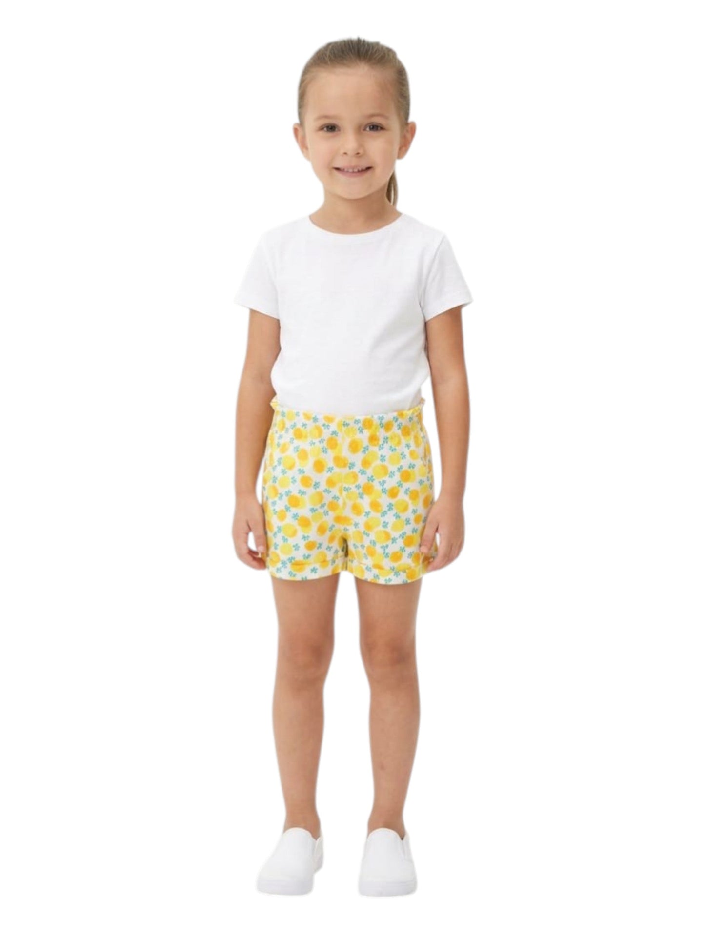Kids Girl's Printed Short,Yellow