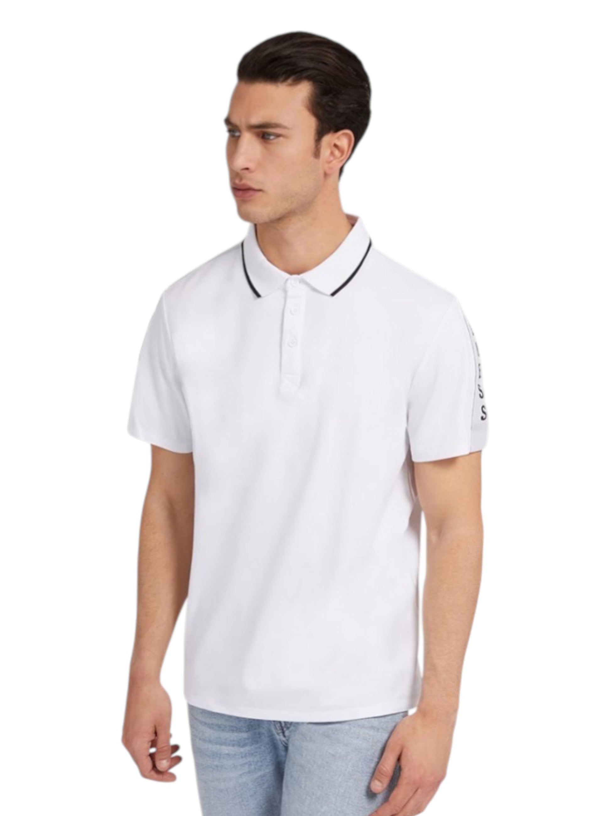 Men's Colorblocked Top,White