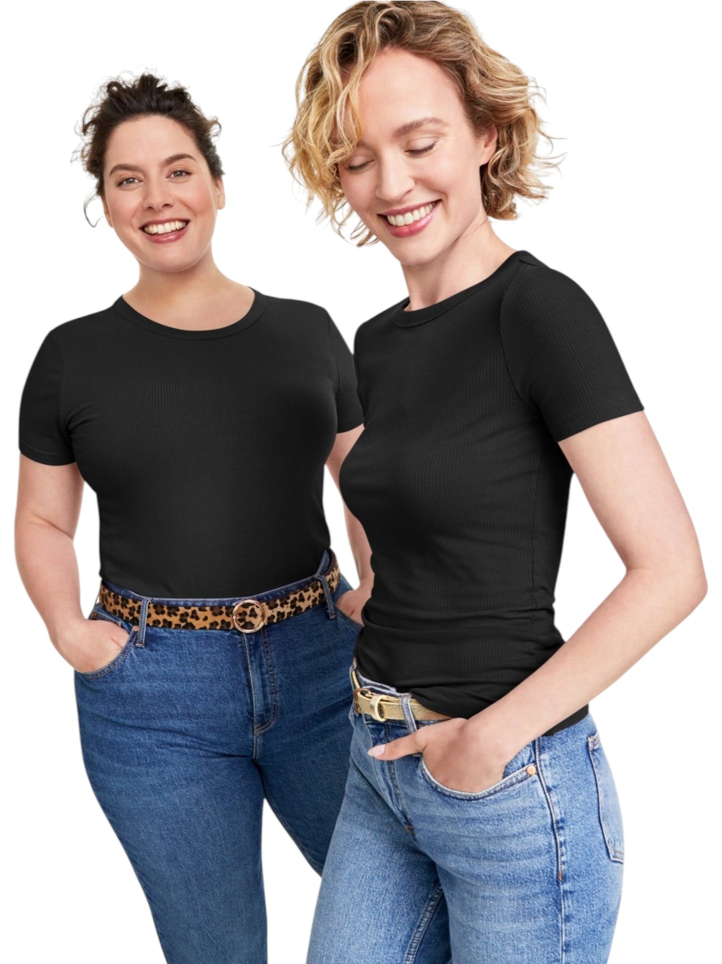 Women's Ribbed Top,Black