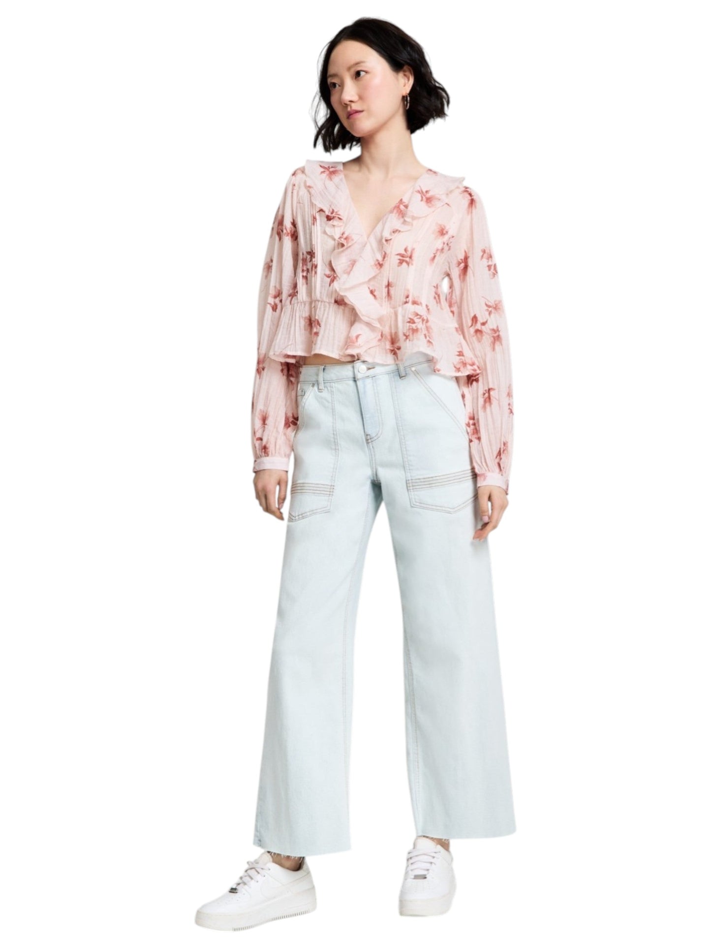 Women's Plain Jeans,Light Blue