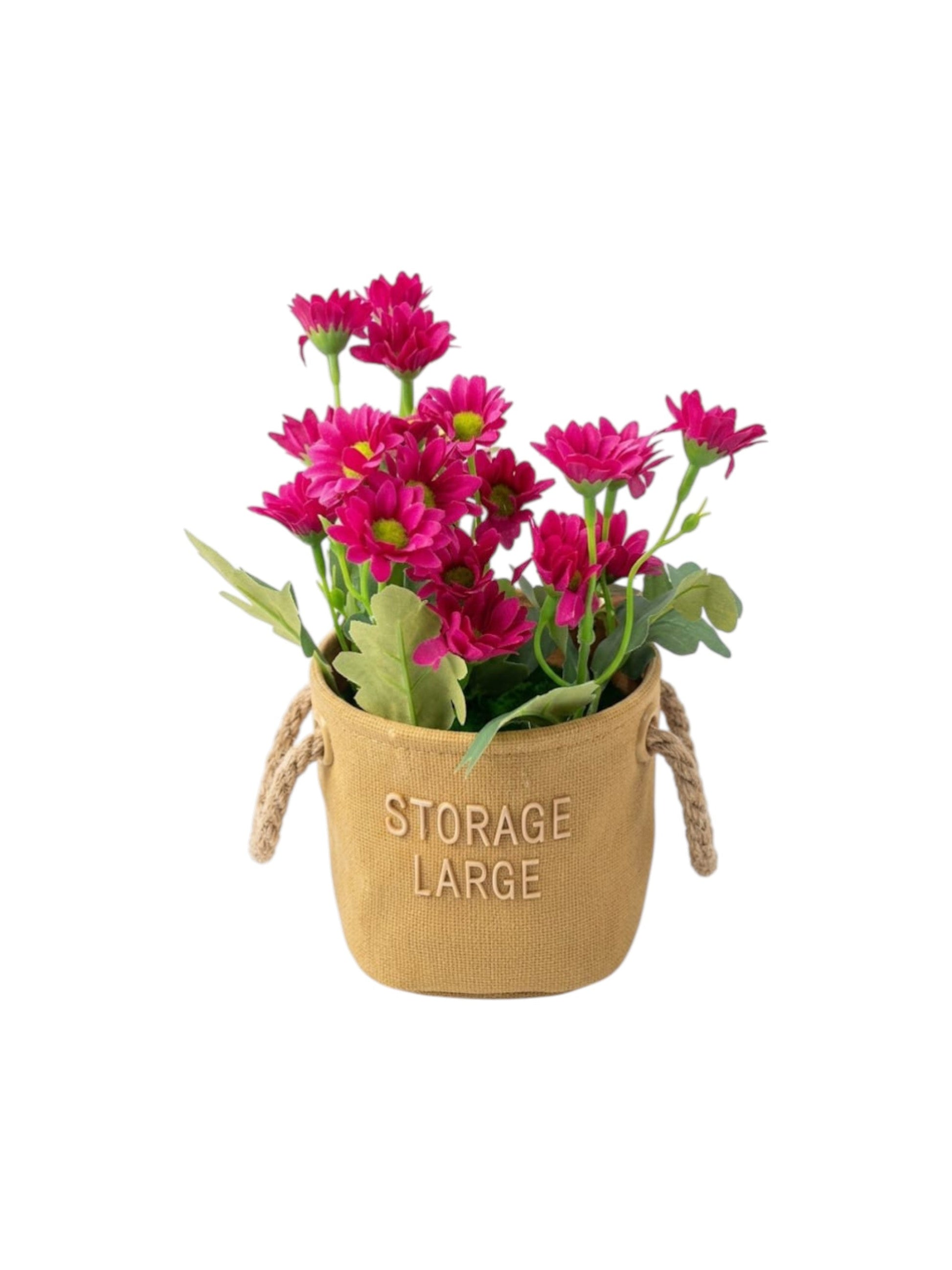Artificial Magenta Chrysanthemums