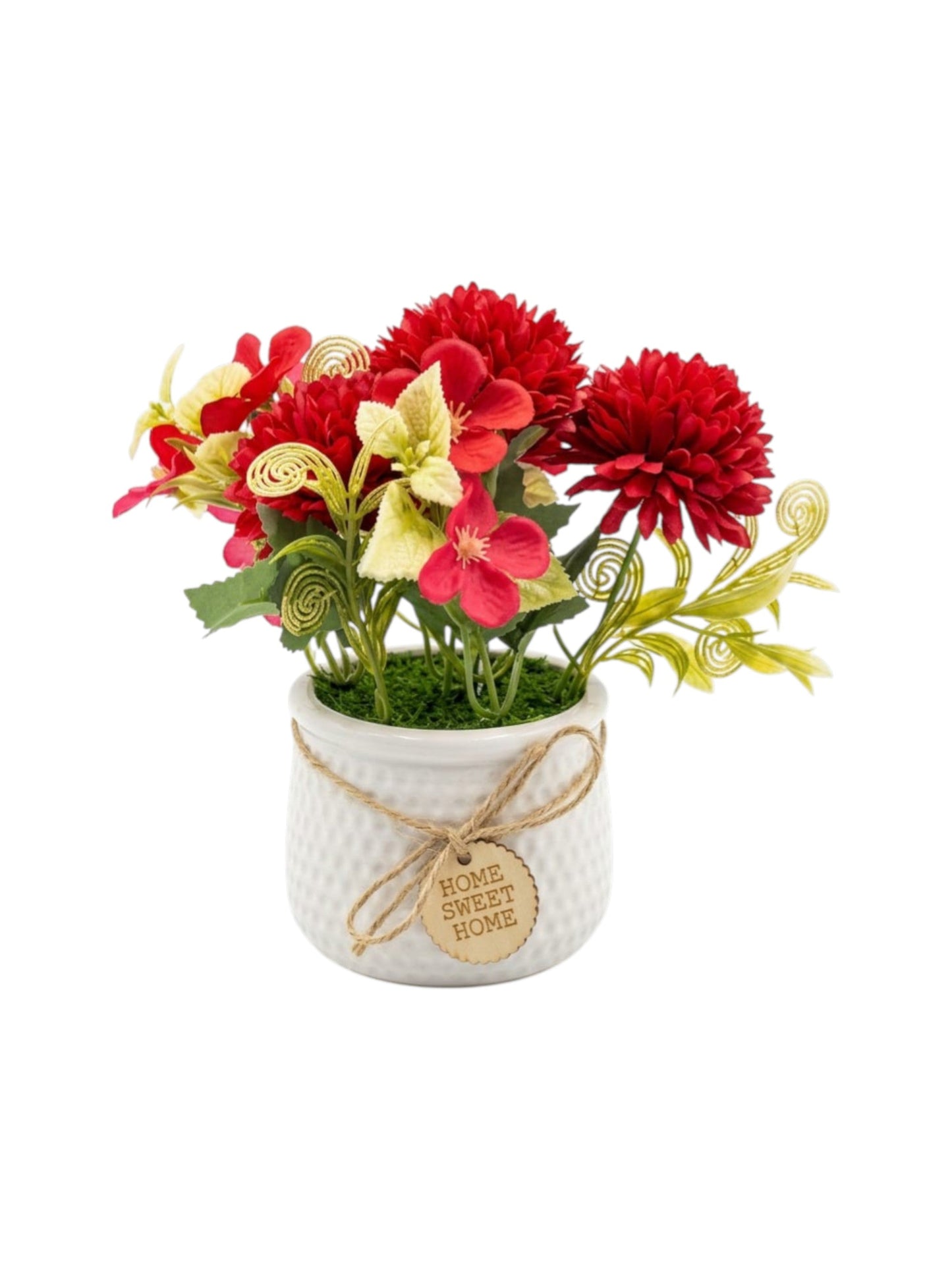 Artificial Red Chrysanthemums