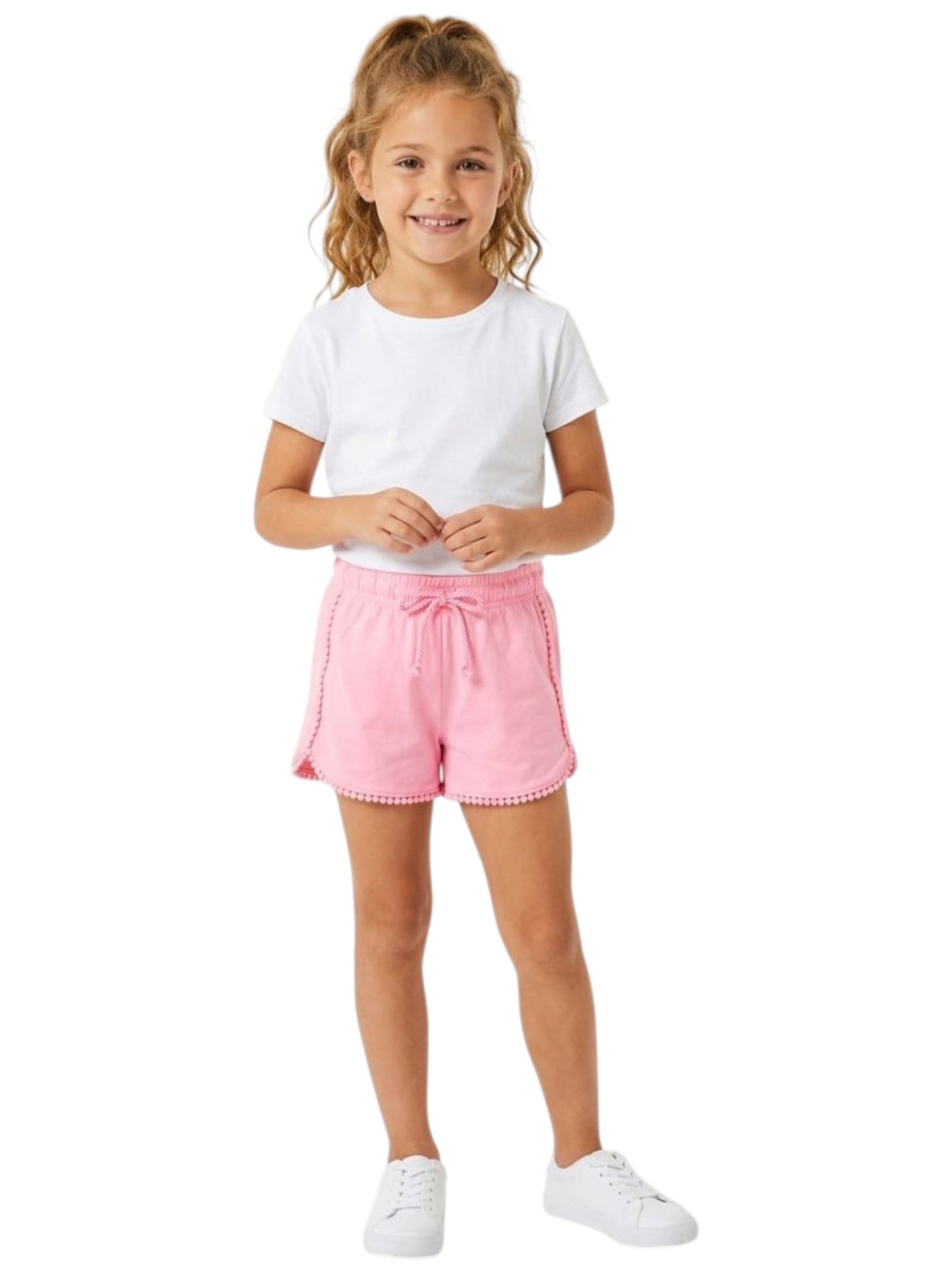 Kids Girl's Plain Short,Pink