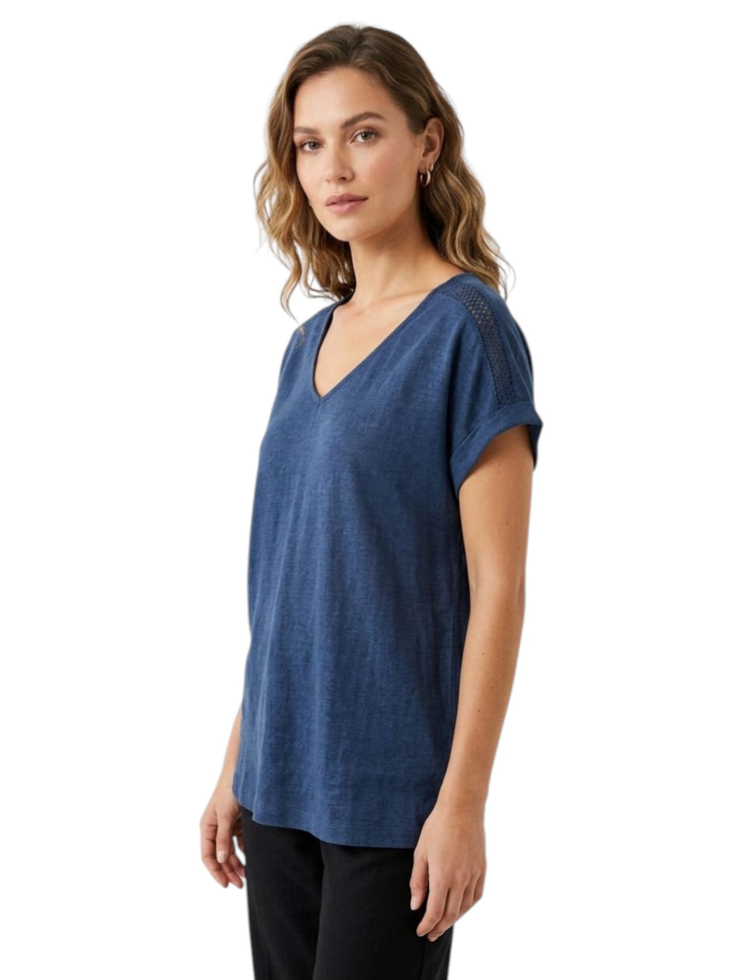 Women's Knitted Top,Navy