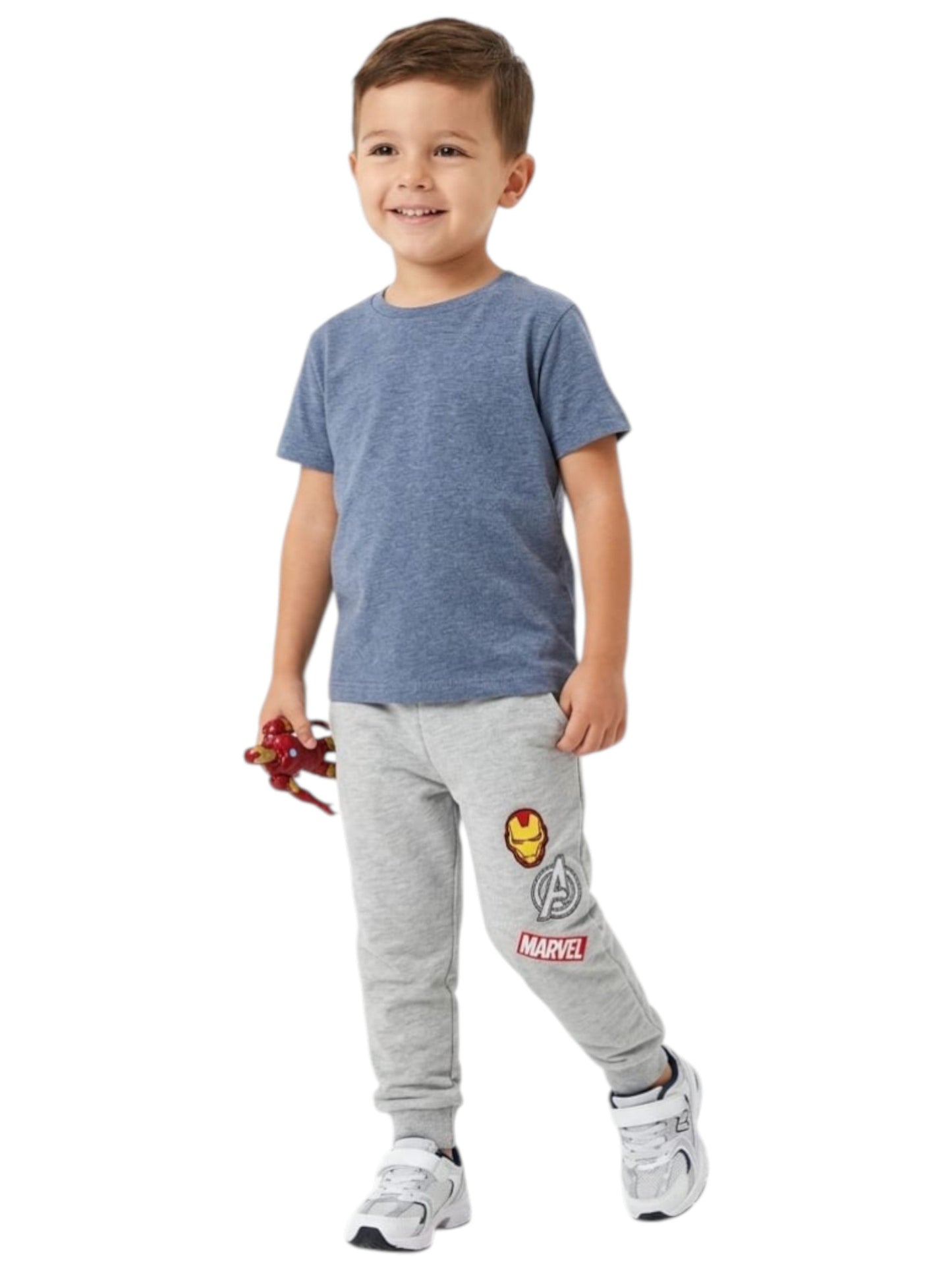 Kids Boy's Printed Pant,Grey