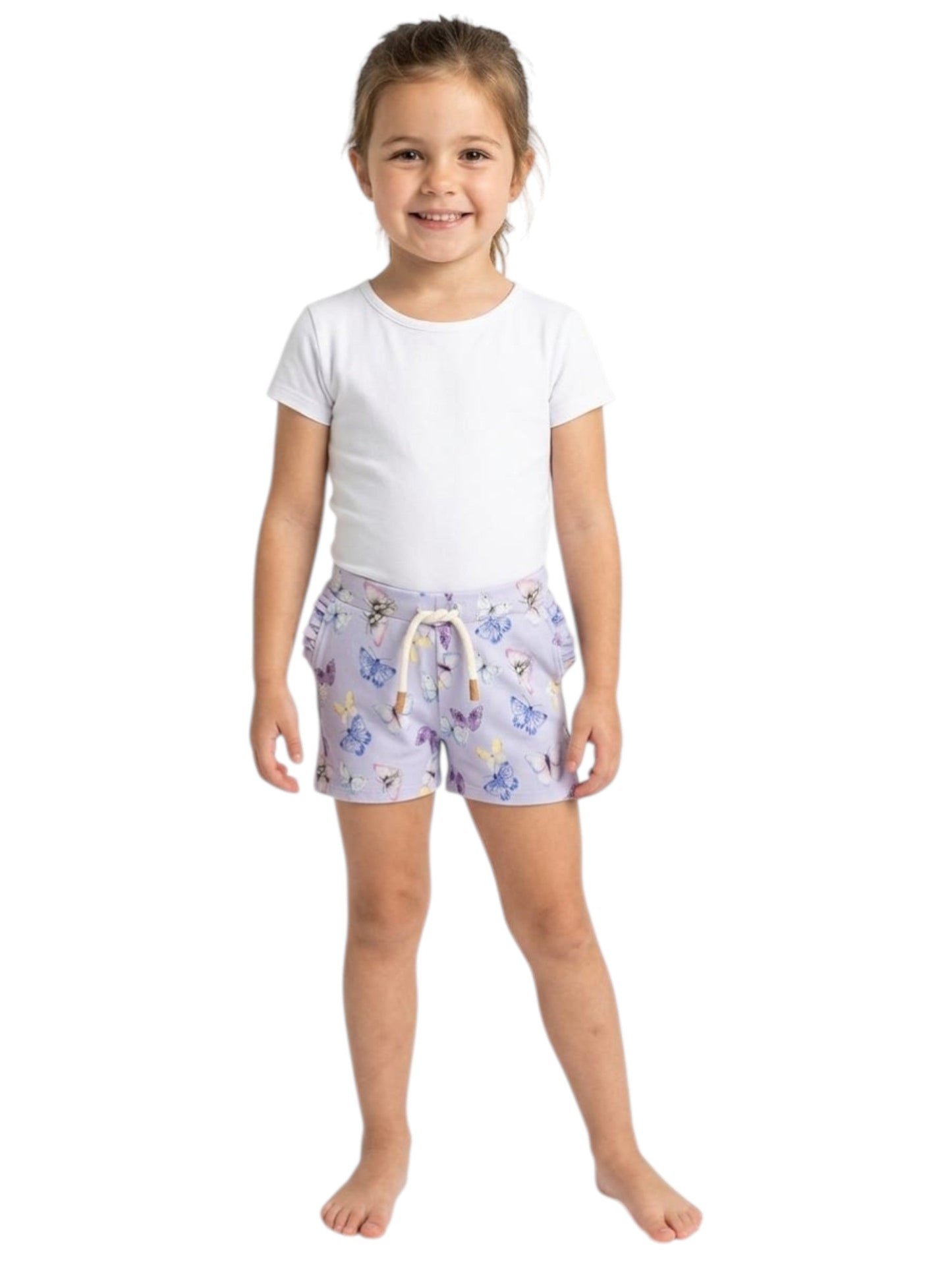 Kids Girl's Printed Short,Purple