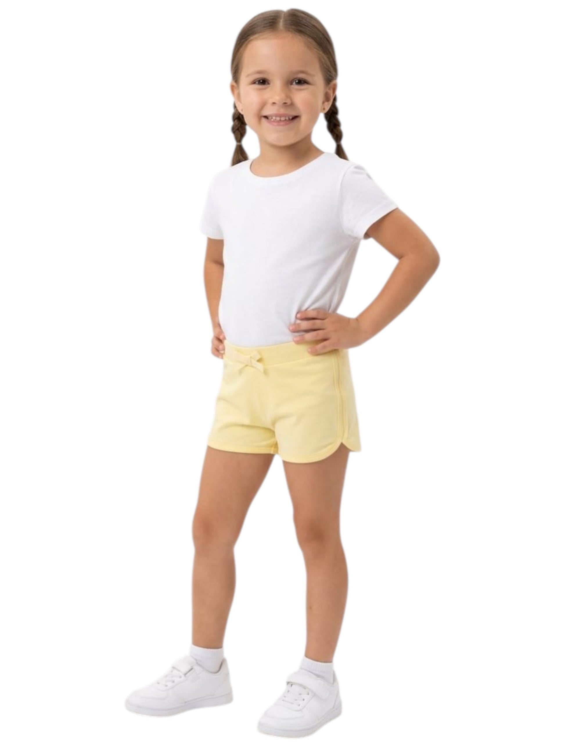 Kids Girl's Plain Short,Yellow