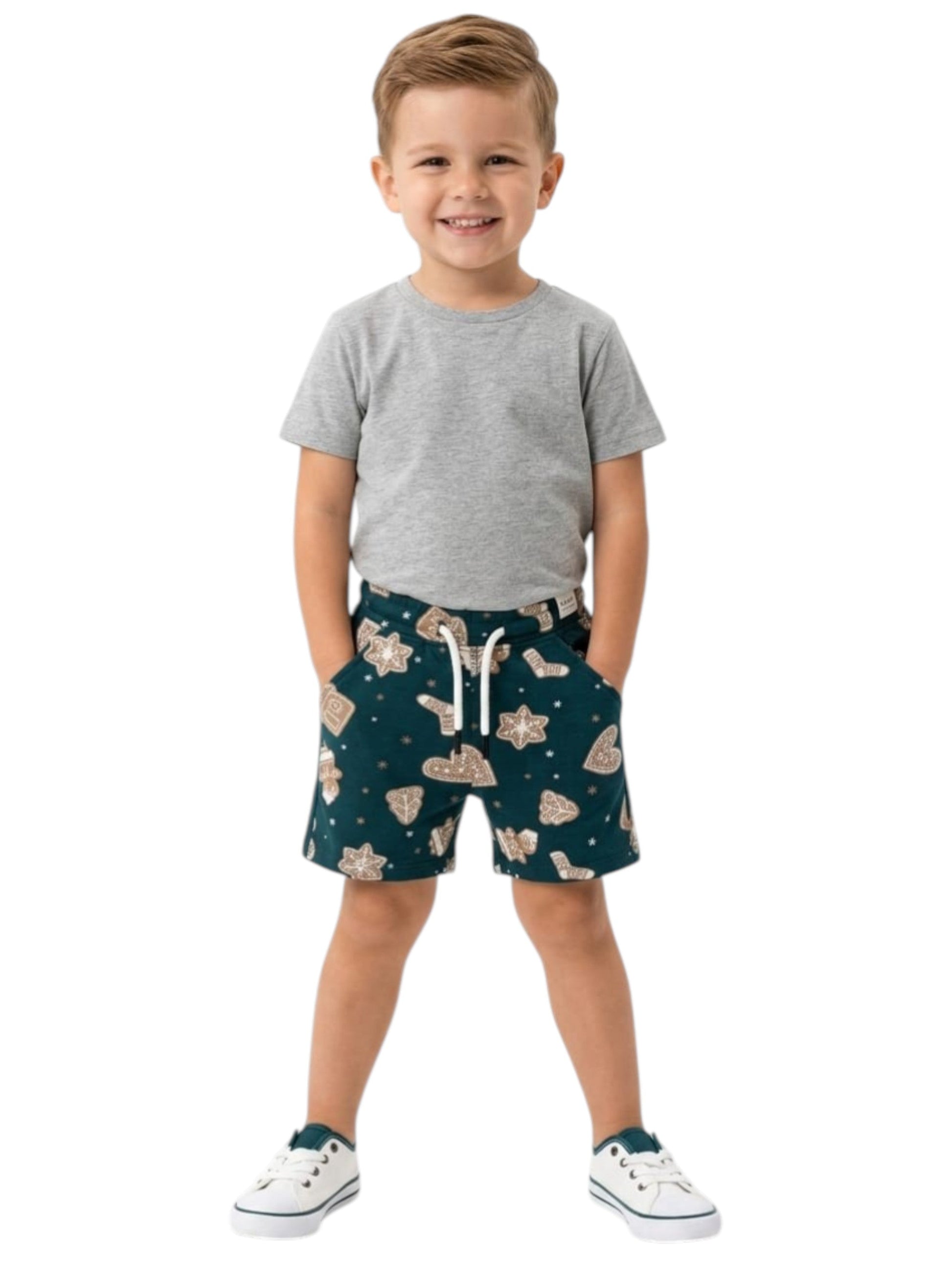 Kids Boy's Printed Short,Green