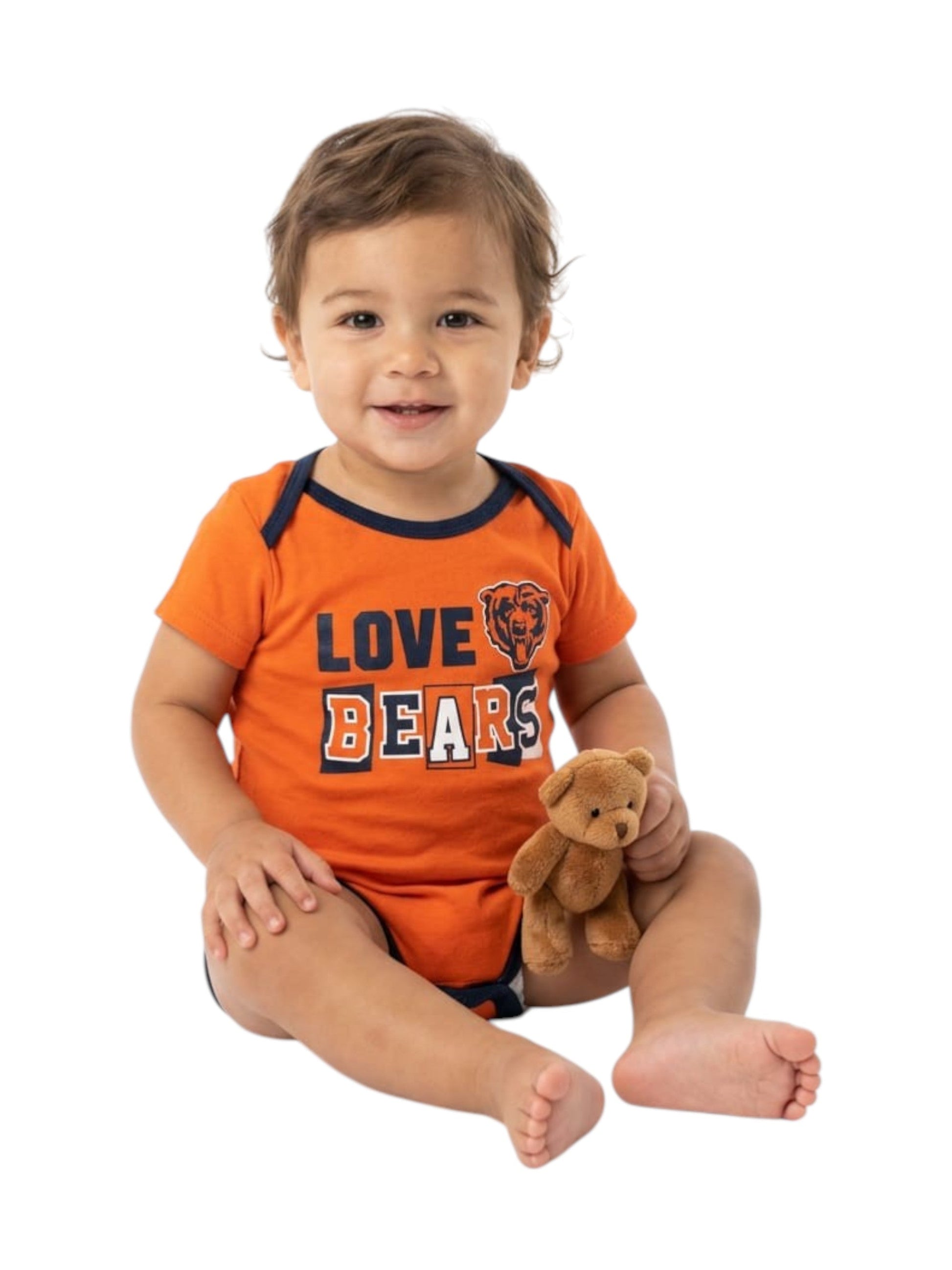 Kids Boy's Printed Bodysuit,Orange