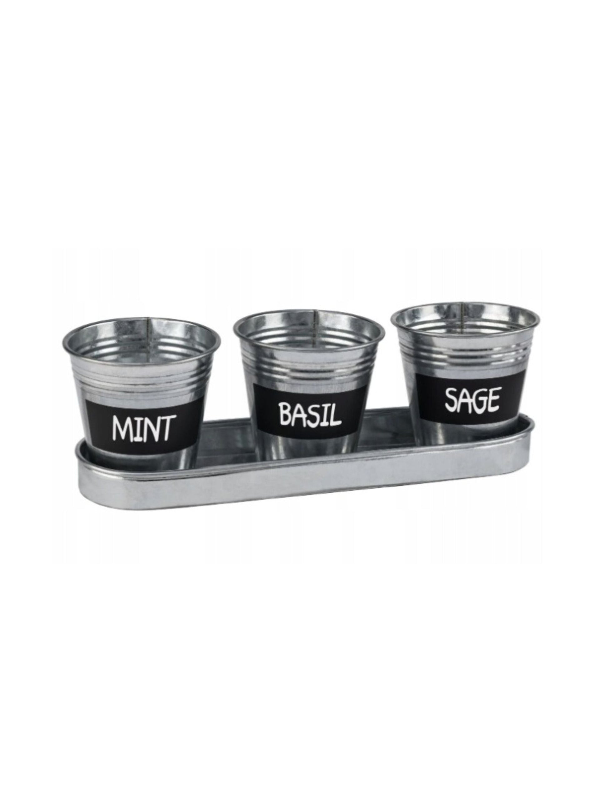 Herb Planters With Saucer And Board