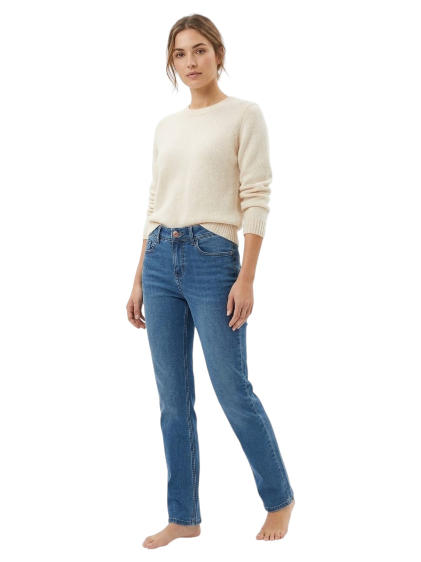 Women's Plain Jeans ,Blue