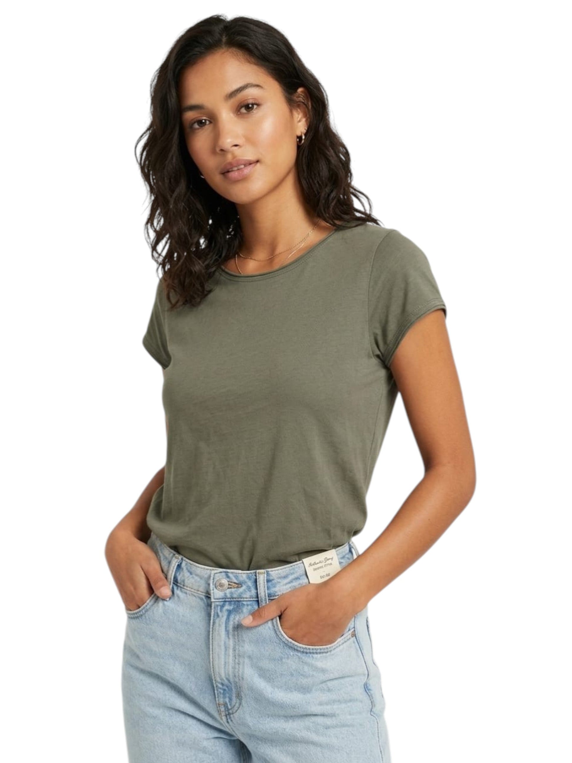 Women's Plain Top,Olive