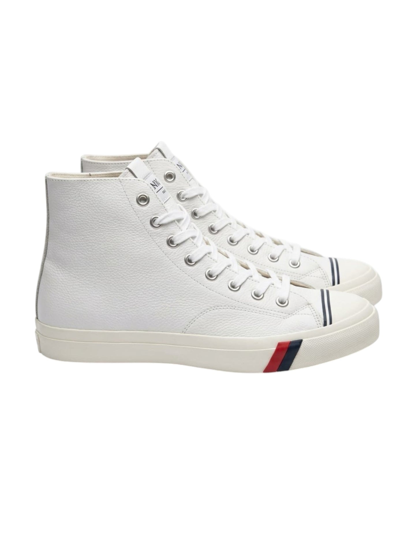 Men's Plain High Top Shoes,White