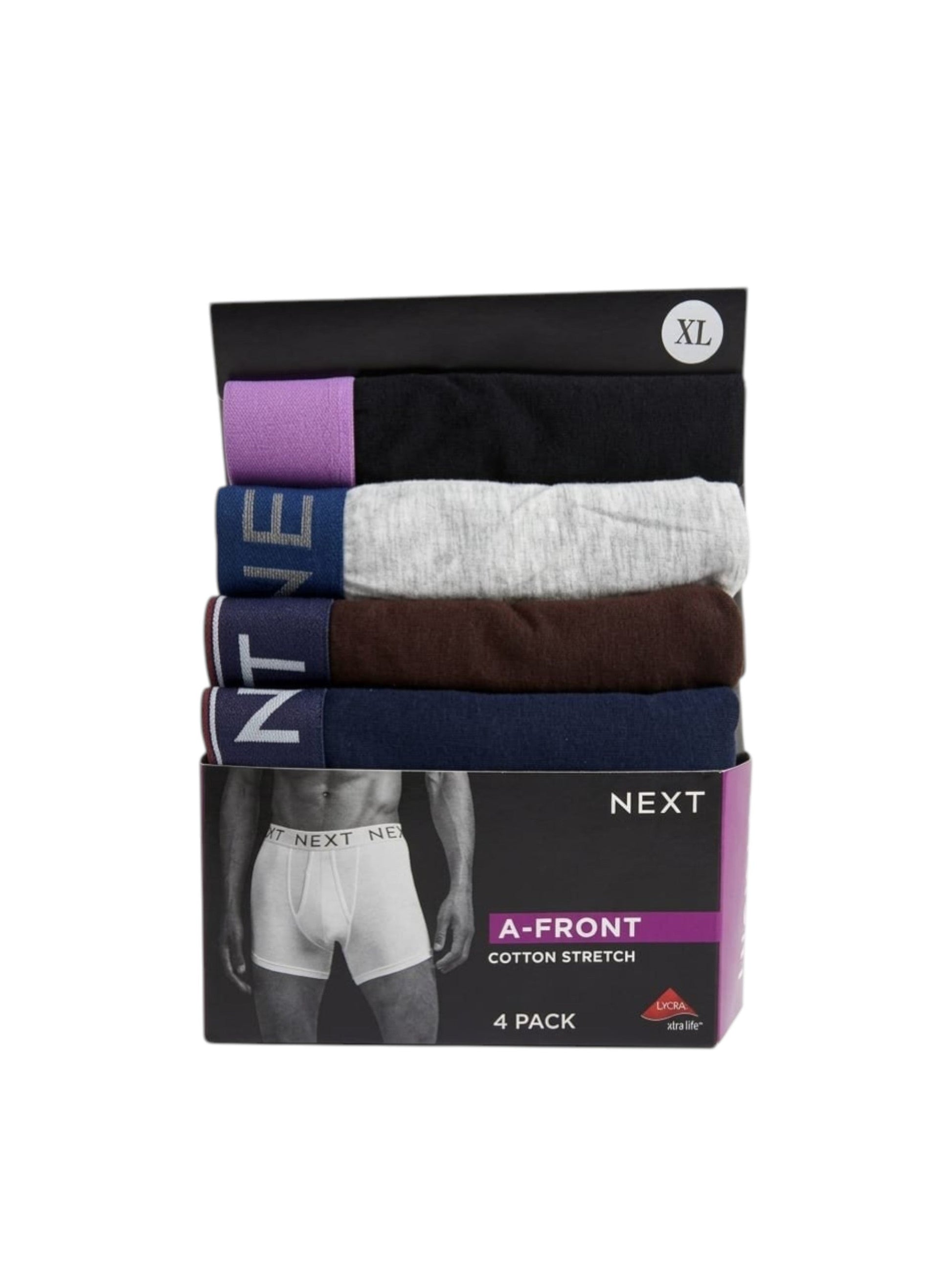 Men's Plain Boxer Set 4 Pieces,Multi
