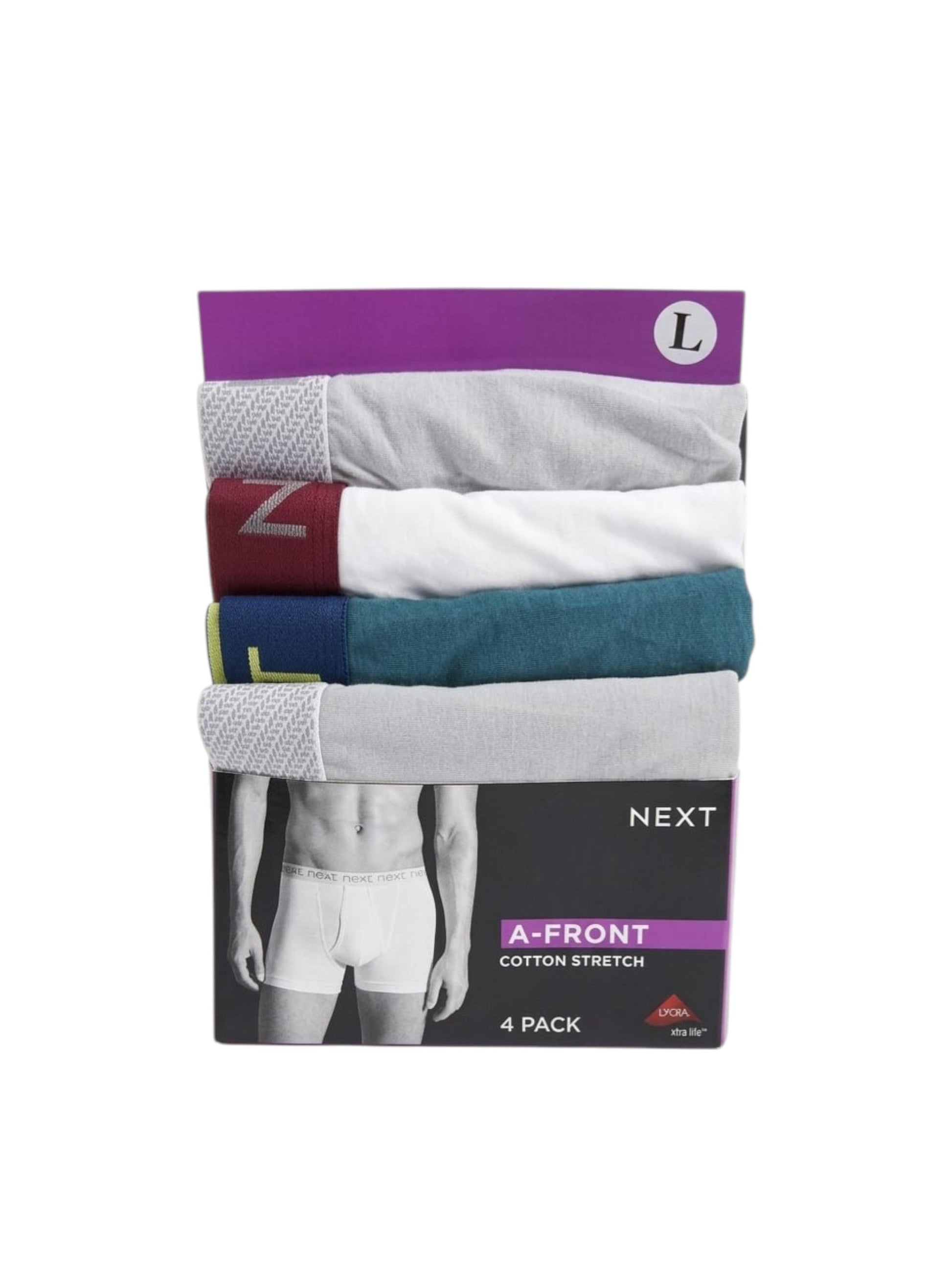 Men's Plain Boxer Set 4 Pieces,Multi