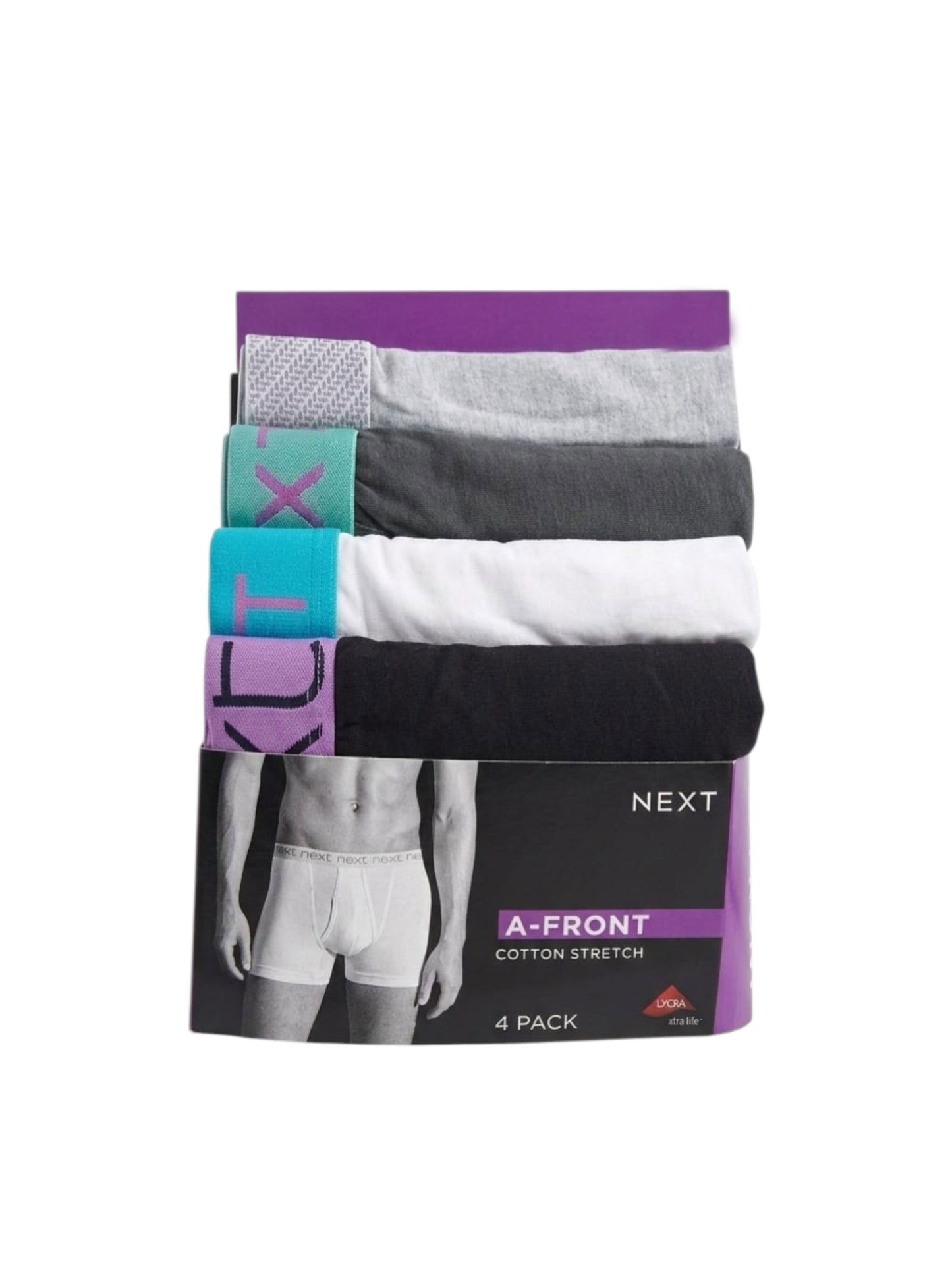 Men's Plain Boxer Set 4 Pieces,Multi
